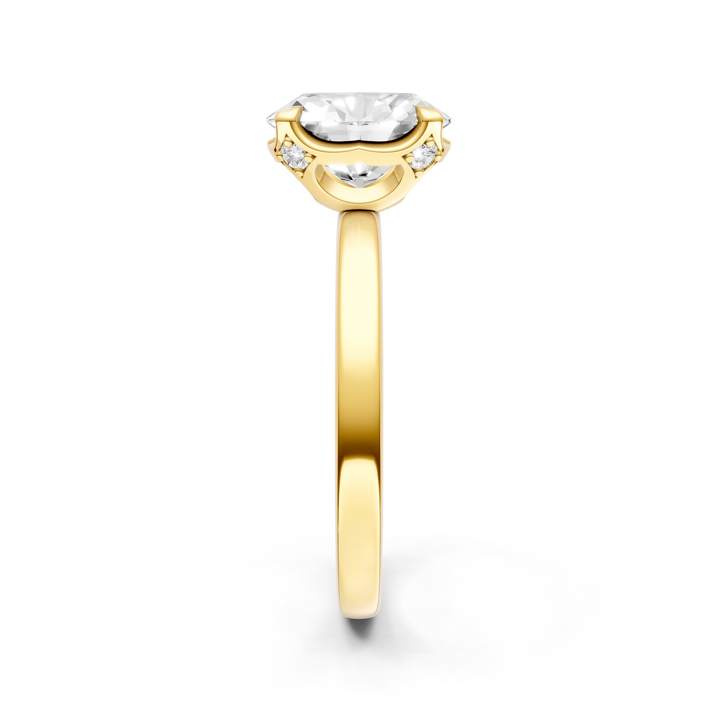 Crown Engagement Ring (Oval) Birmingham Jewelry Engagement Ring Birmingham Jewelry 