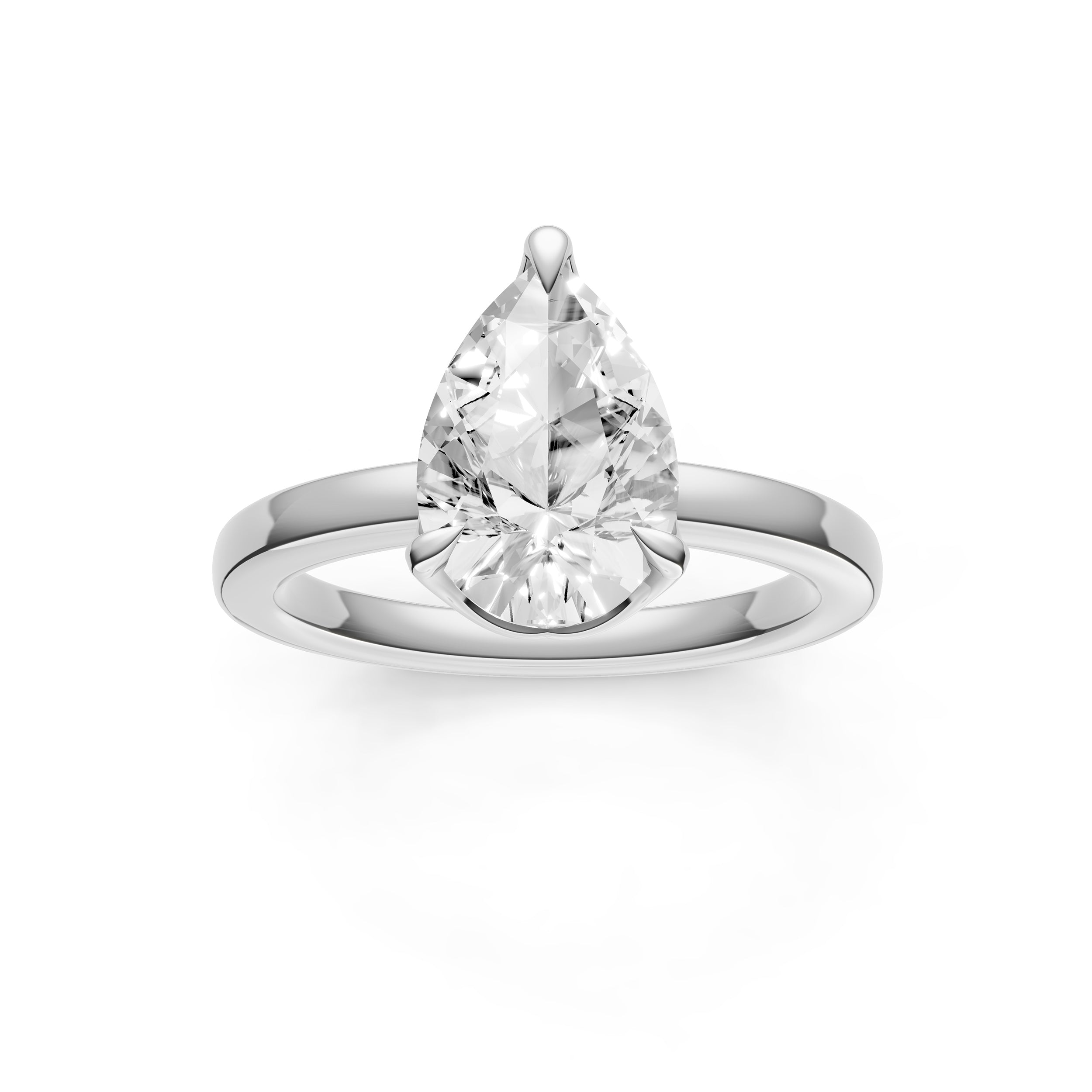 Crown Engagement Ring (Pear Shape) Birmingham Jewelry Engagement Ring Birmingham Jewelry 