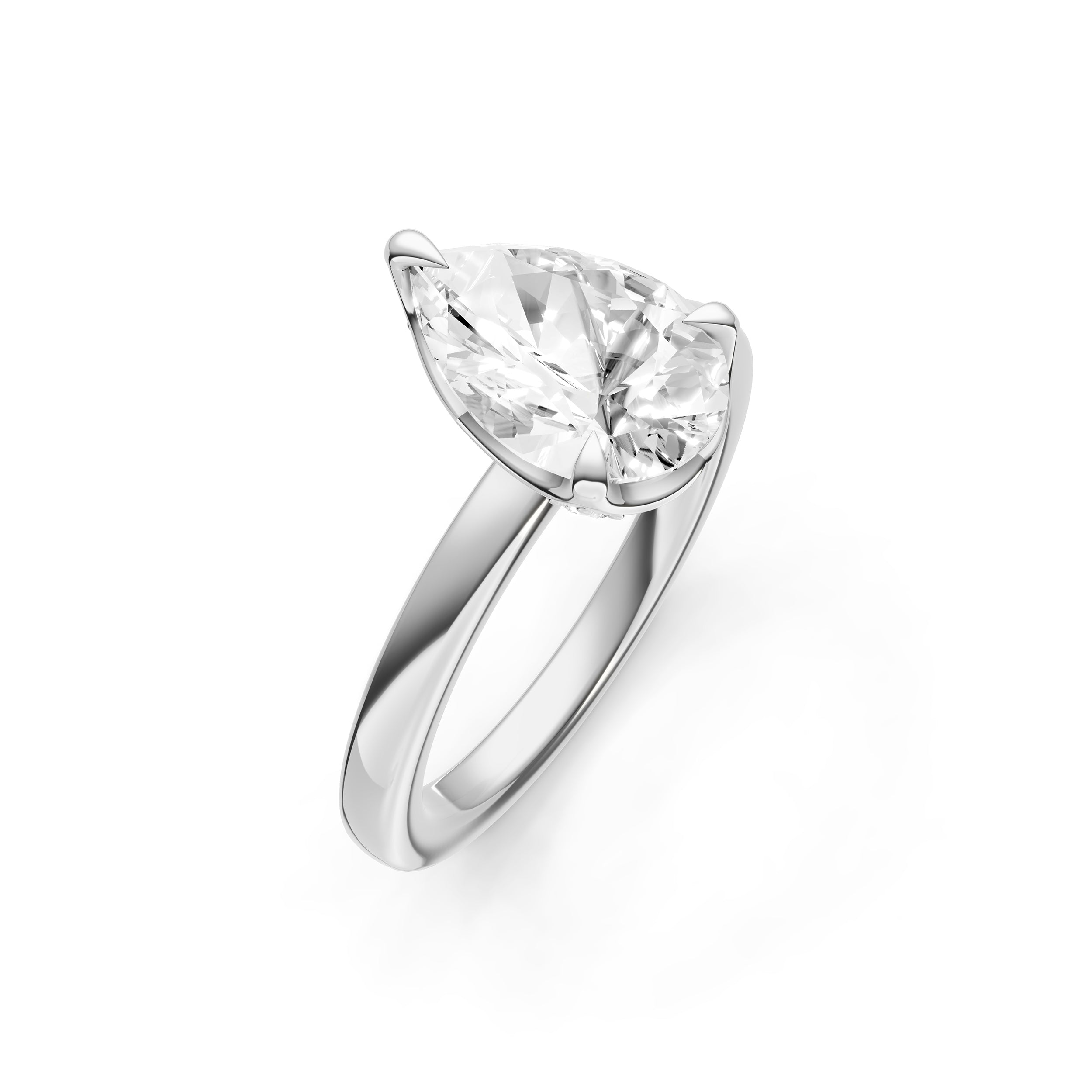 Crown Engagement Ring (Pear Shape) Birmingham Jewelry Engagement Ring Birmingham Jewelry 