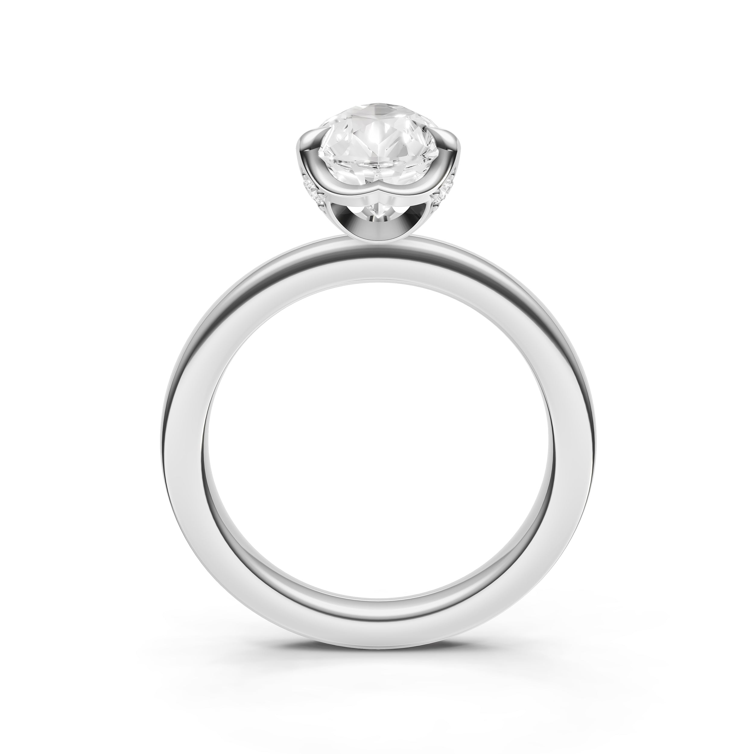 Crown Engagement Ring (Pear Shape) Birmingham Jewelry Engagement Ring Birmingham Jewelry 