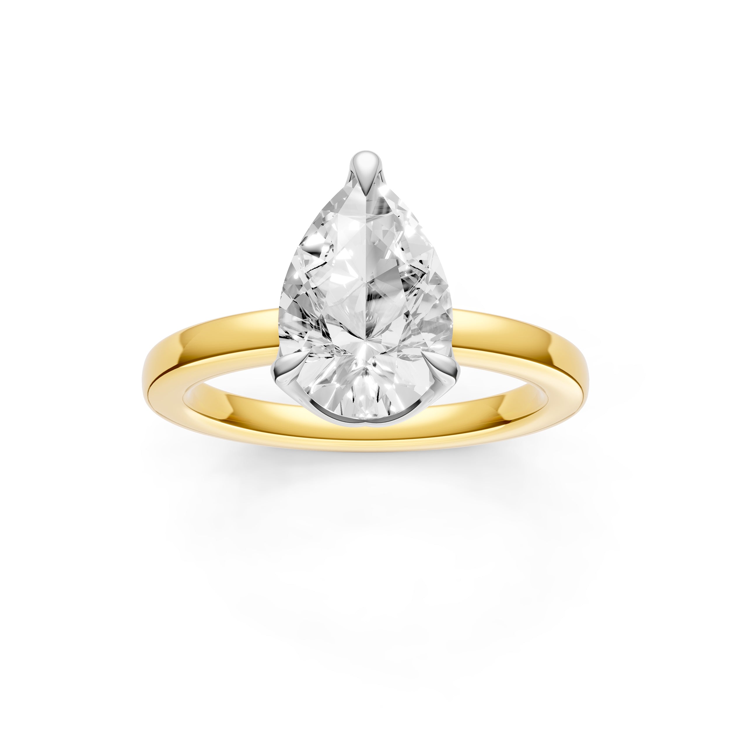 Crown Engagement Ring (Pear Shape) Birmingham Jewelry Engagement Ring Birmingham Jewelry 