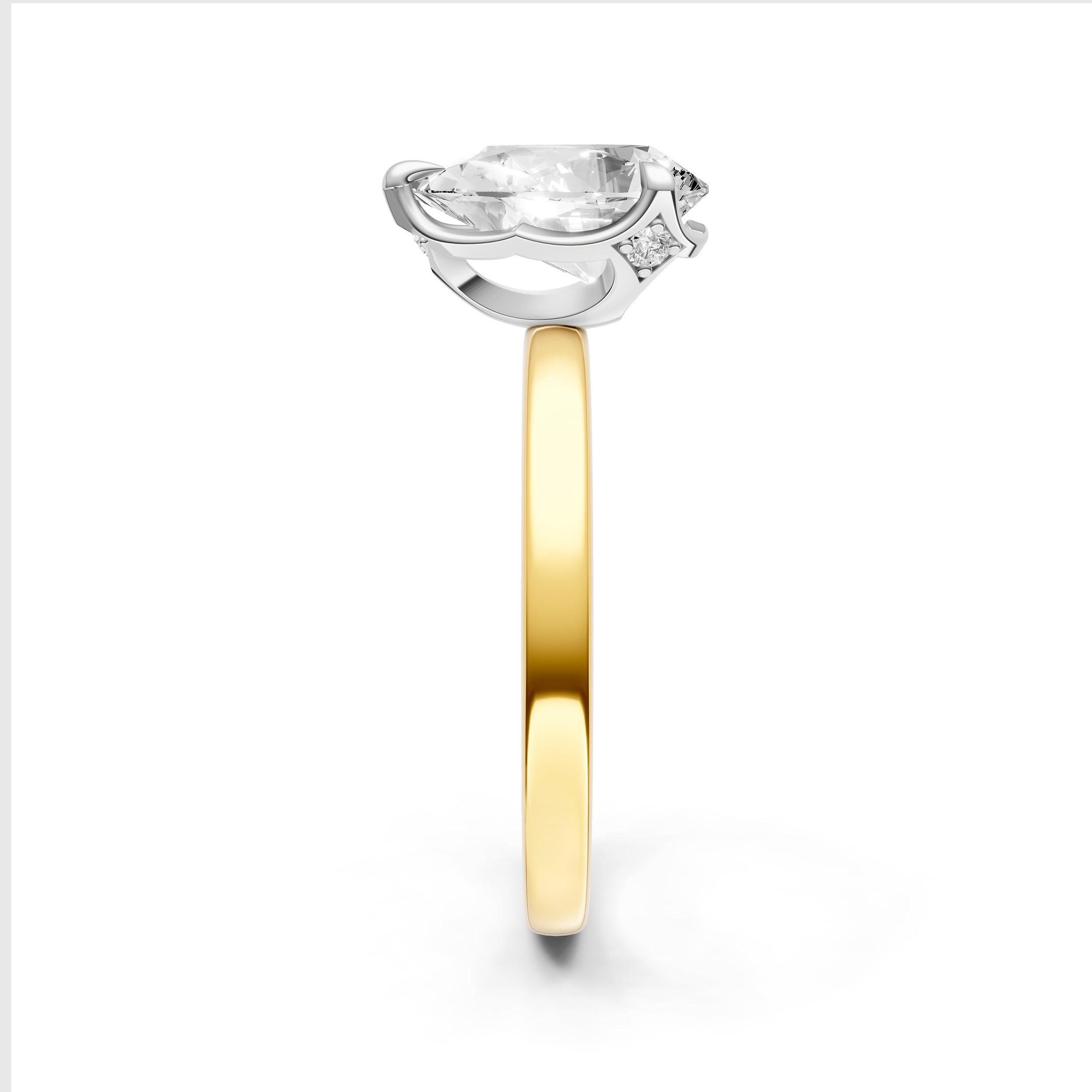 Crown Engagement Ring (Pear Shape) Birmingham Jewelry Engagement Ring Birmingham Jewelry 