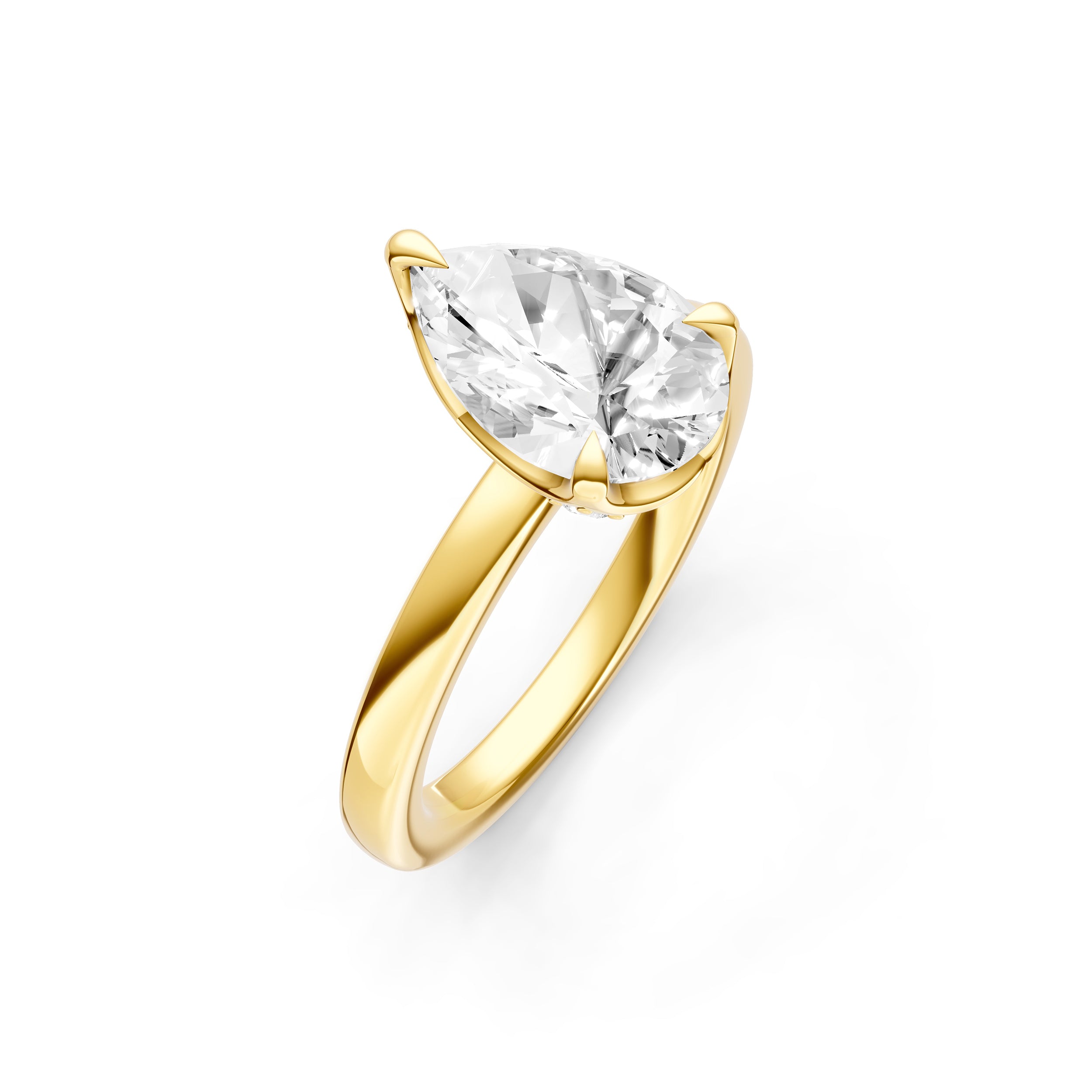 Crown Engagement Ring (Pear Shape) Birmingham Jewelry Engagement Ring Birmingham Jewelry 