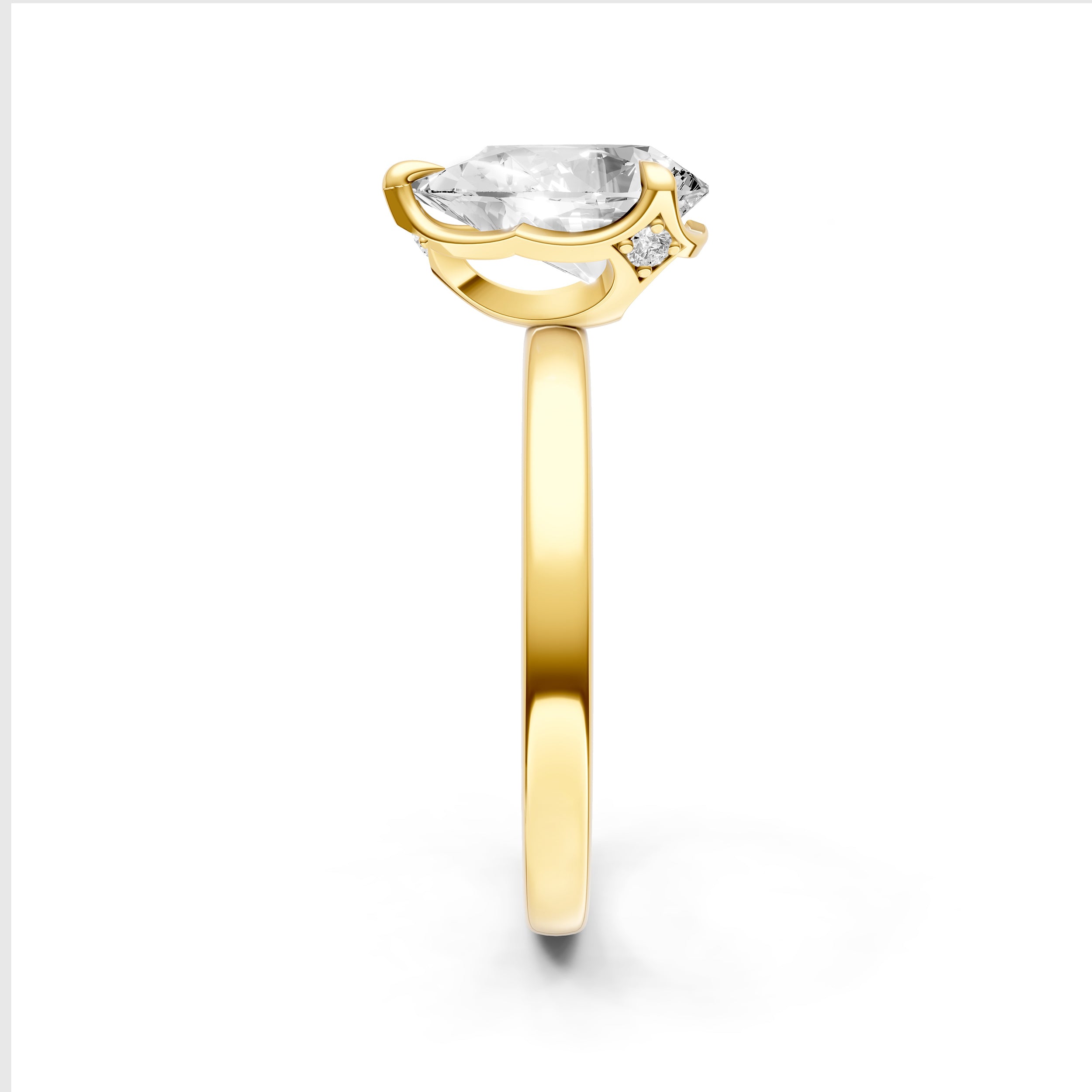 Crown Engagement Ring (Pear Shape) Birmingham Jewelry Engagement Ring Birmingham Jewelry 