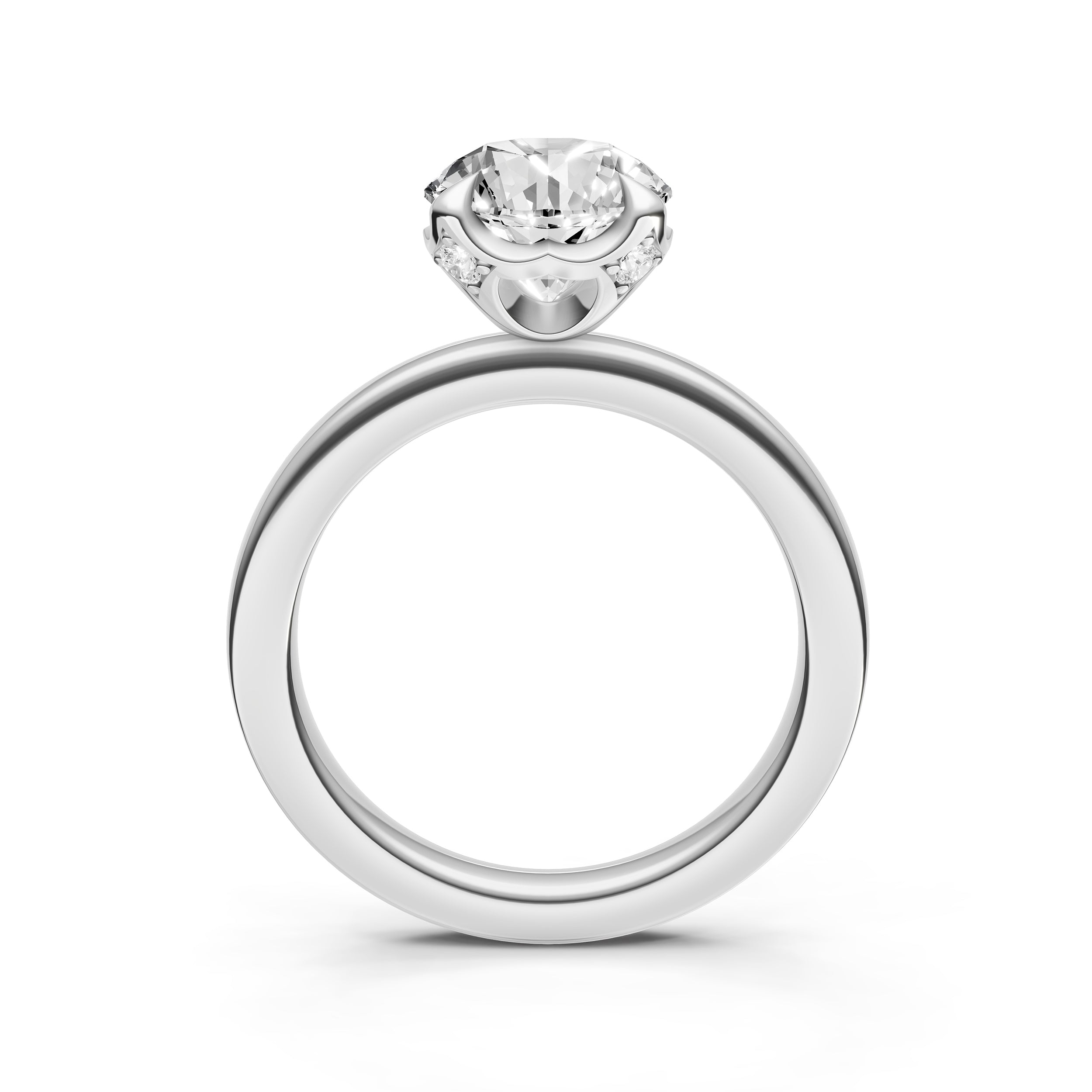 Crown Engagement Ring (Round) Birmingham Jewelry Engagement Ring Birmingham Jewelry 