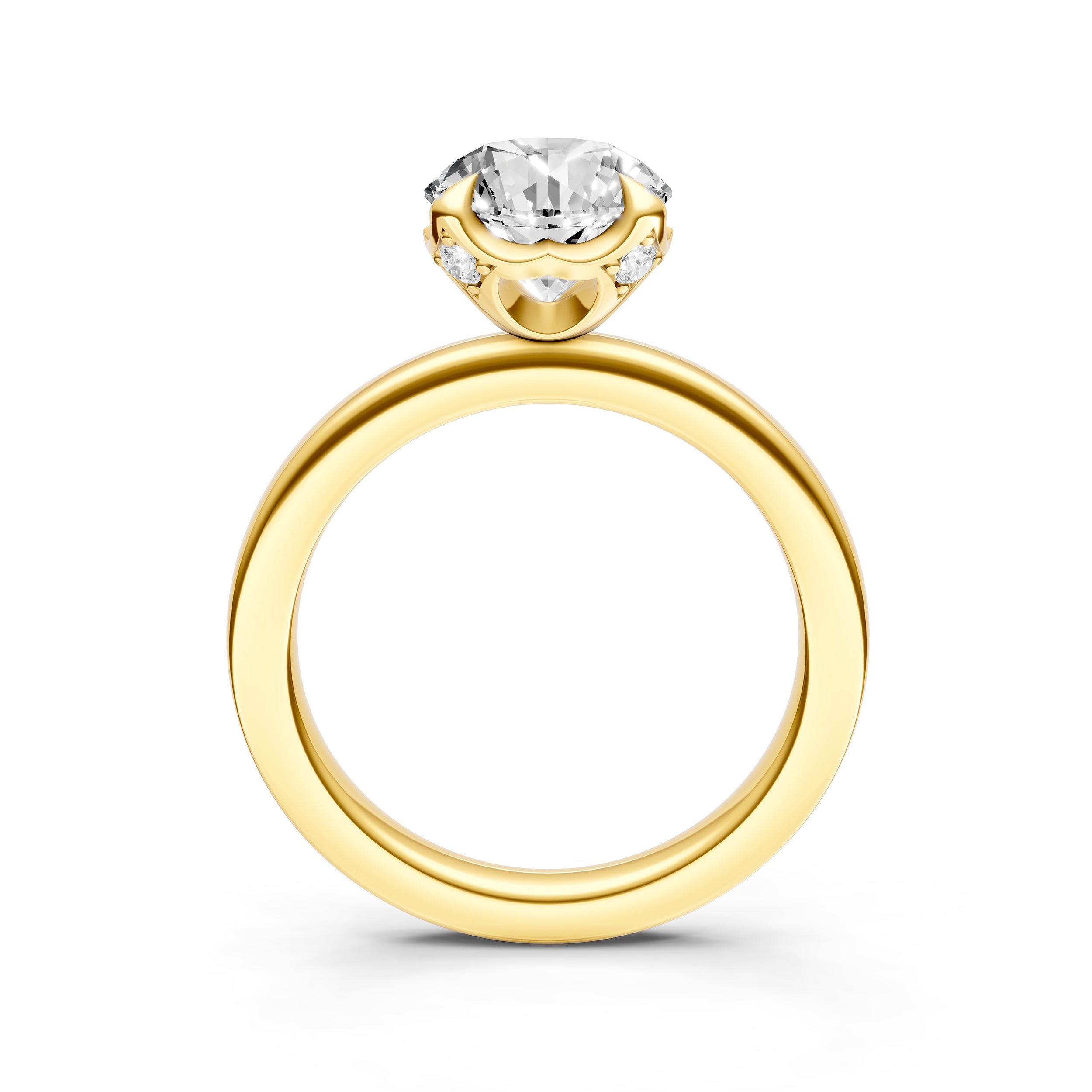 Crown Engagement Ring (Round) Birmingham Jewelry Engagement Ring Birmingham Jewelry 