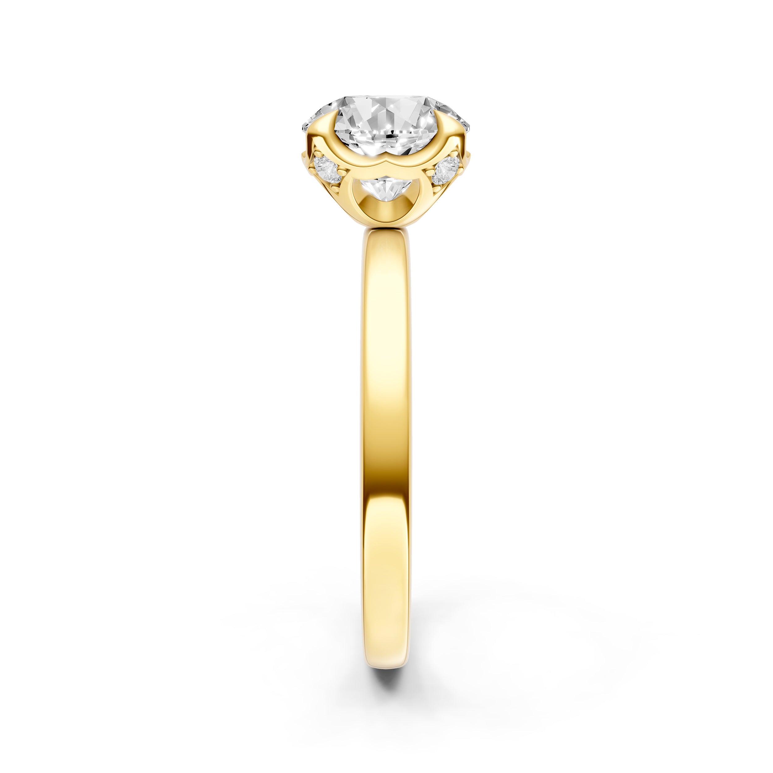 Crown Engagement Ring (Round) Birmingham Jewelry Engagement Ring Birmingham Jewelry 