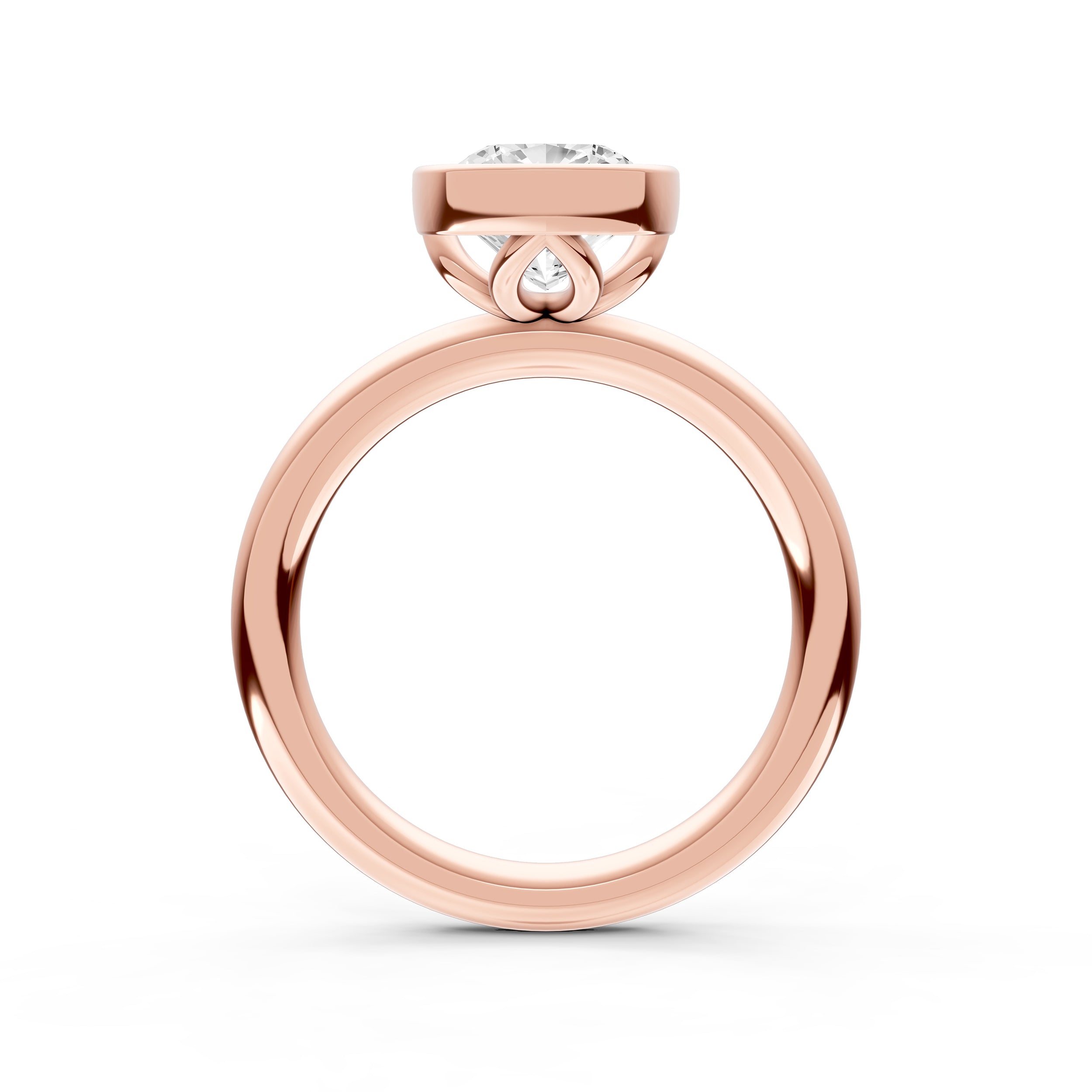 Petal Bezel Engagement Ring (Cushion) Birmingham Jewelry Engagement Ring Birmingham Jewelry 