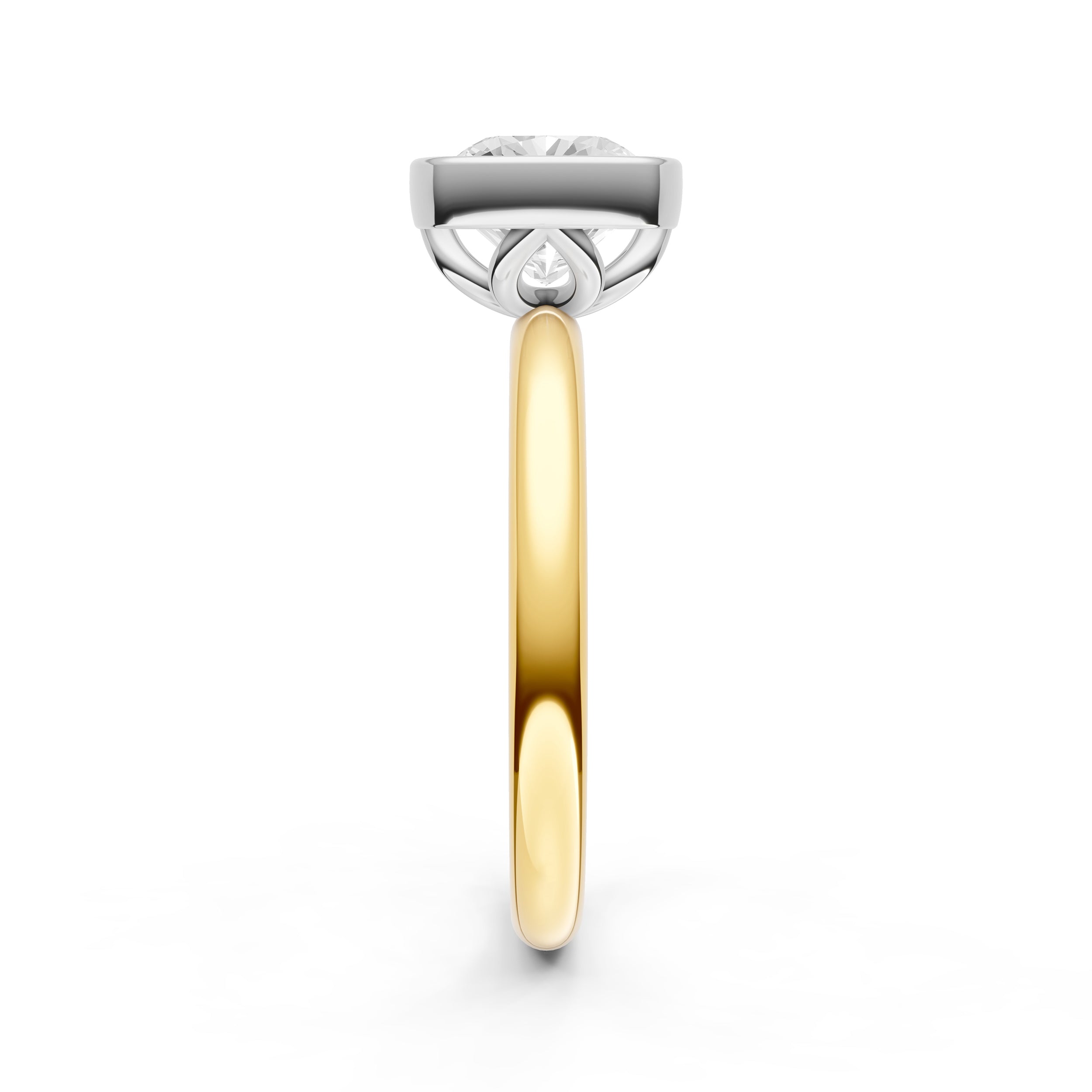 Petal Bezel Engagement Ring (Cushion) Birmingham Jewelry Engagement Ring Birmingham Jewelry 