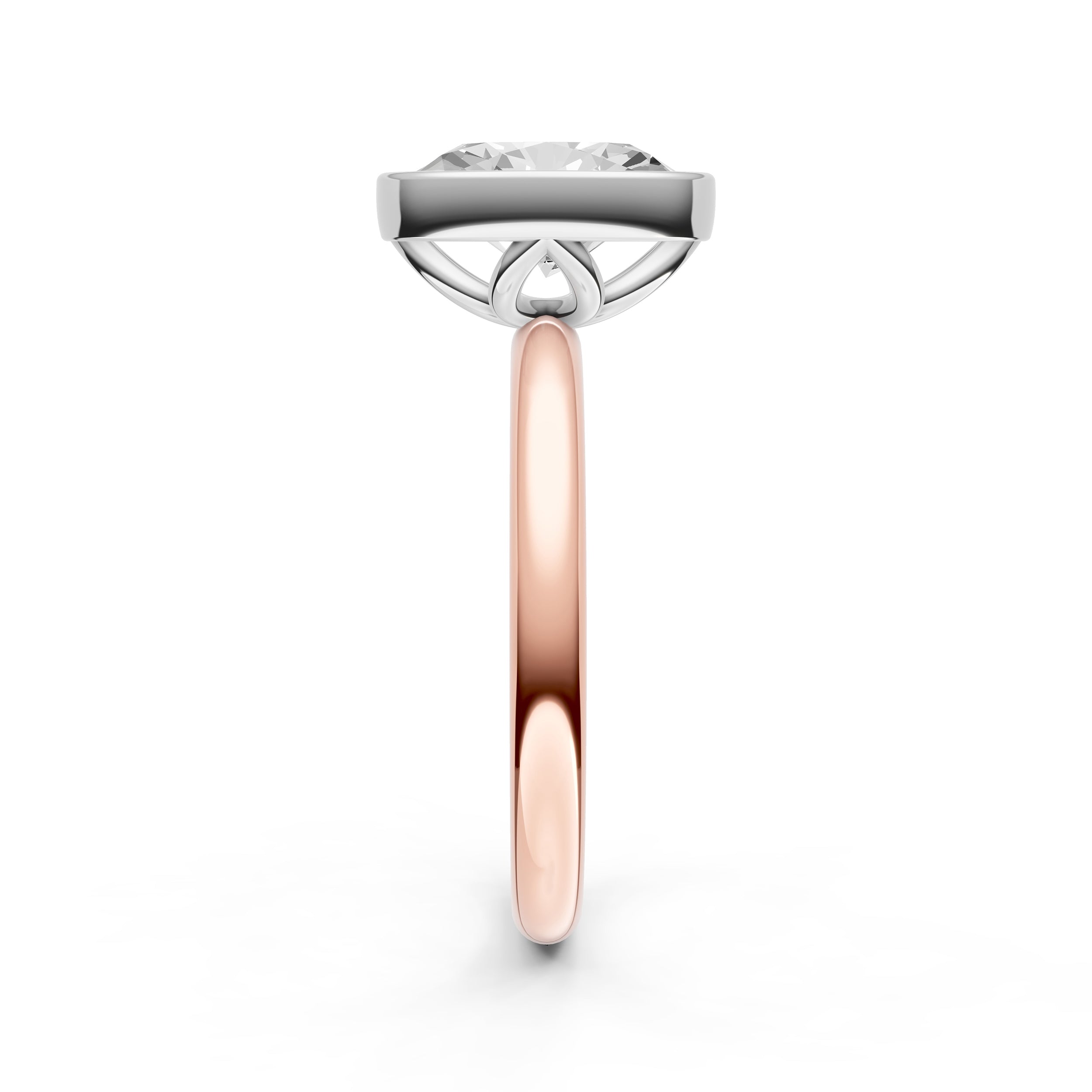 Petal Bezel Engagement Ring (Oval) Birmingham Jewelry Engagement Ring Birmingham Jewelry 