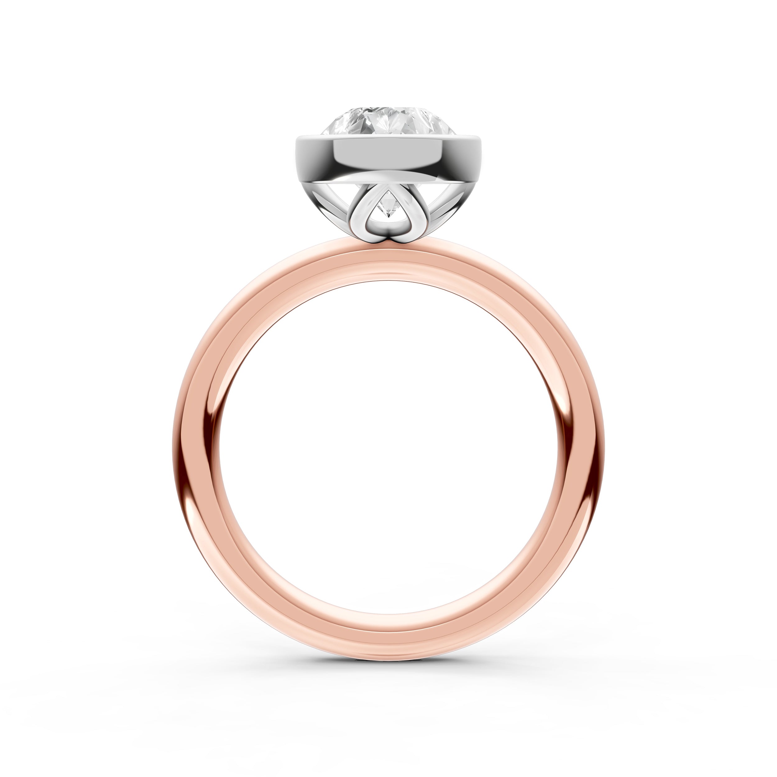 Petal Bezel Engagement Ring (Pear Shape) Birmingham Jewelry Engagement Ring Birmingham Jewelry 