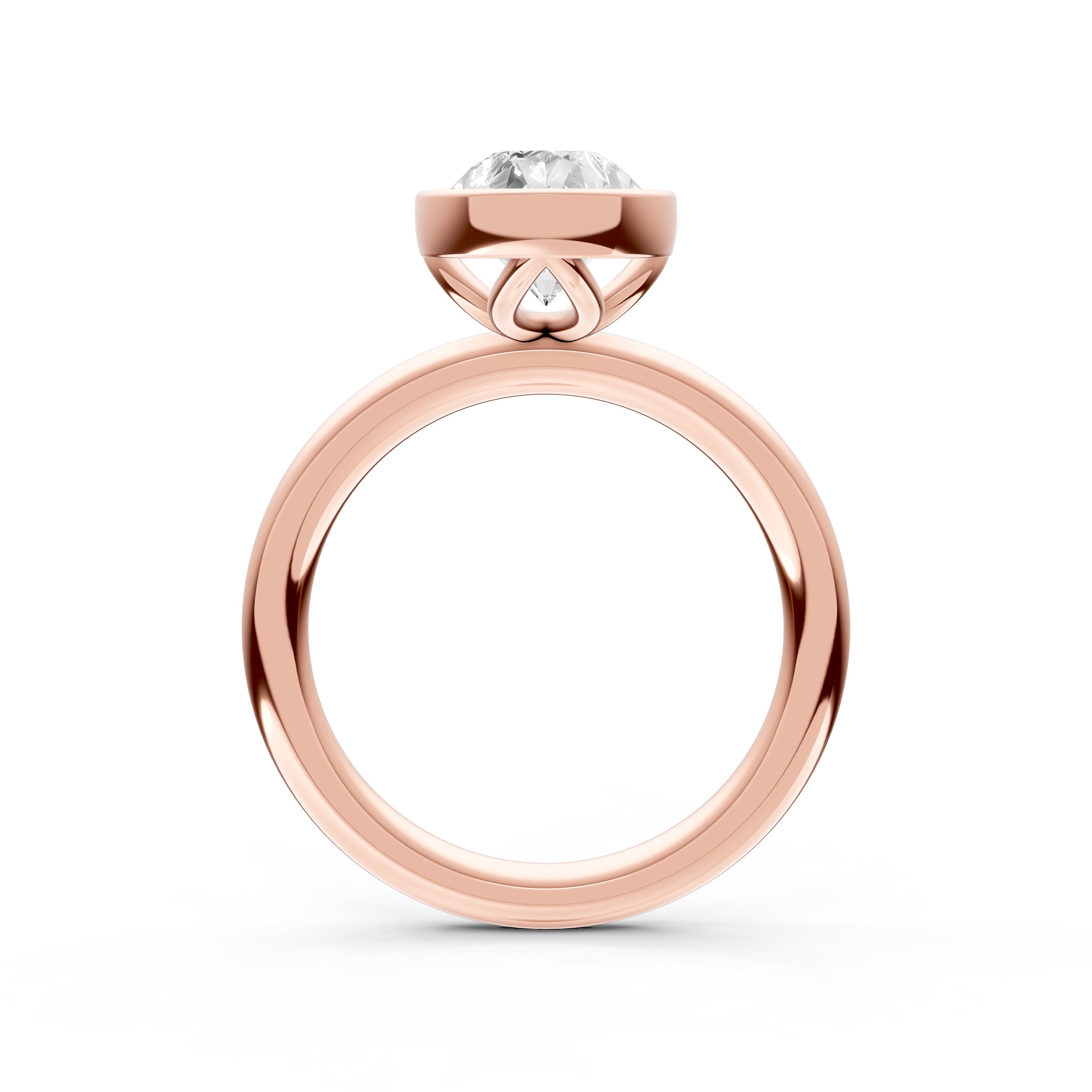 Petal Bezel Engagement Ring (Pear Shape) Birmingham Jewelry Engagement Ring Birmingham Jewelry 