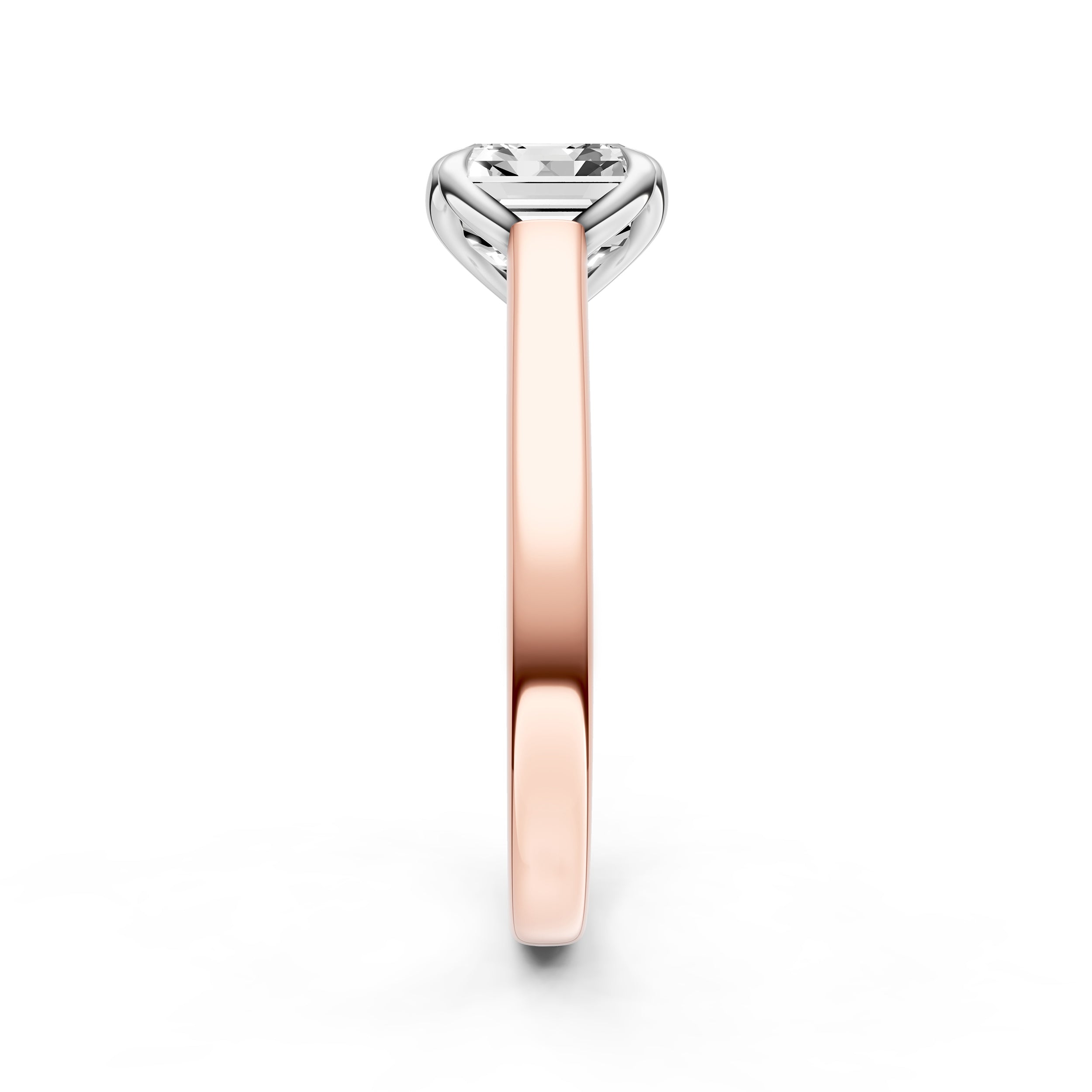 Petal Cathedral Engagement Ring (Asscher) Birmingham Jewelry Engagement Ring Birmingham Jewelry 