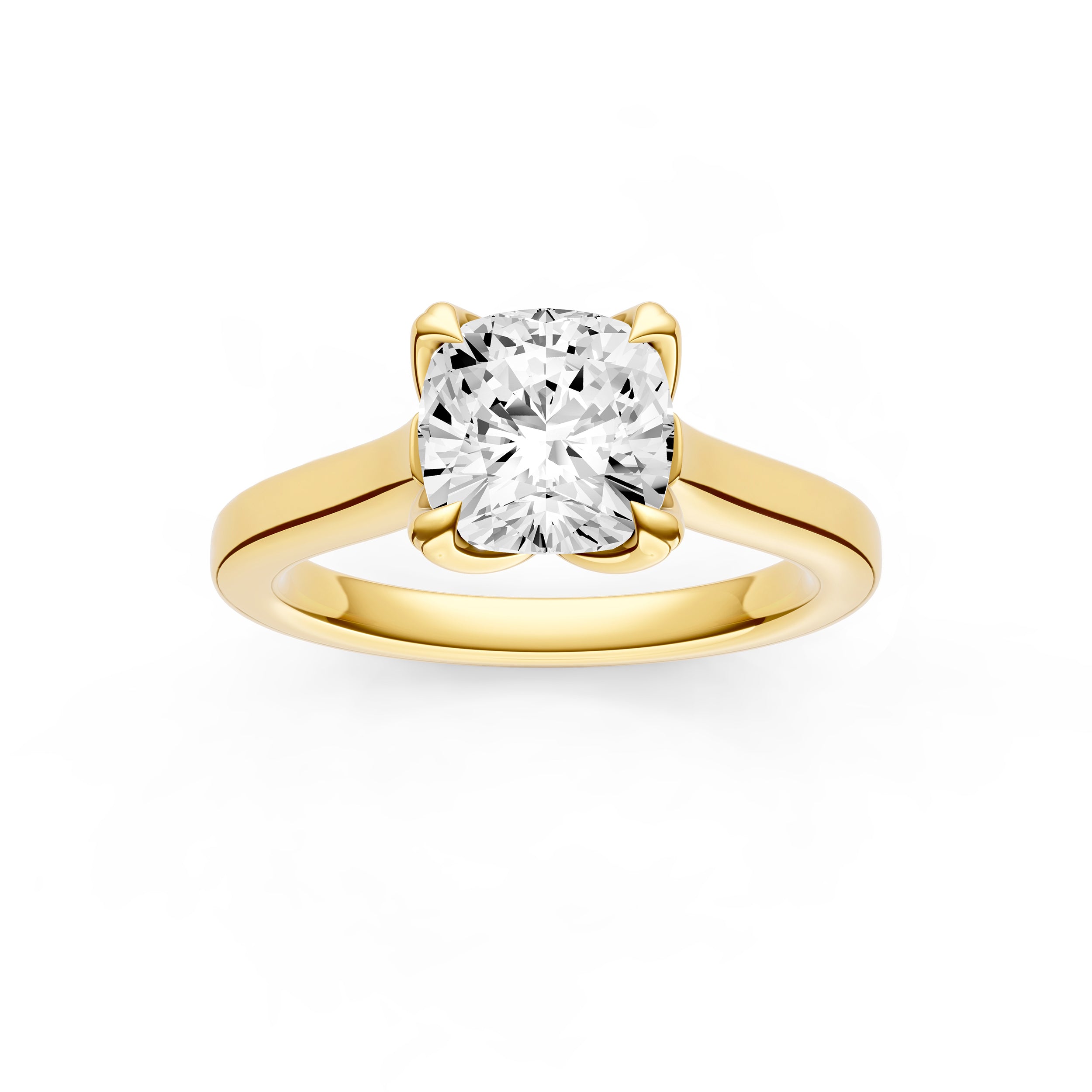 Petal Cathedral Engagement Ring (Cushion) Birmingham Jewelry Engagement Ring Birmingham Jewelry 