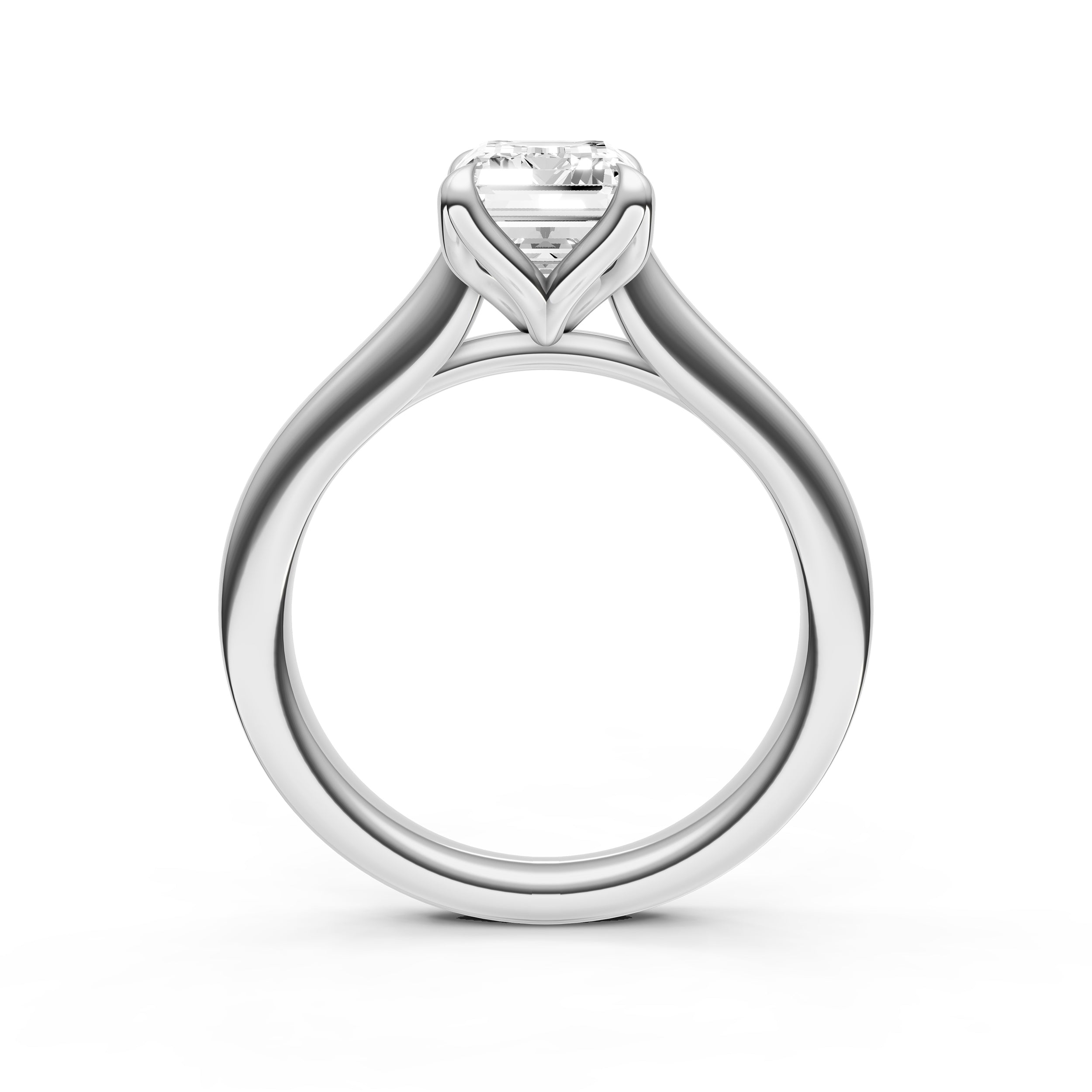 Petal Cathedral Engagement Ring (Emerald Cut) Birmingham Jewelry Engagement Ring Birmingham Jewelry 