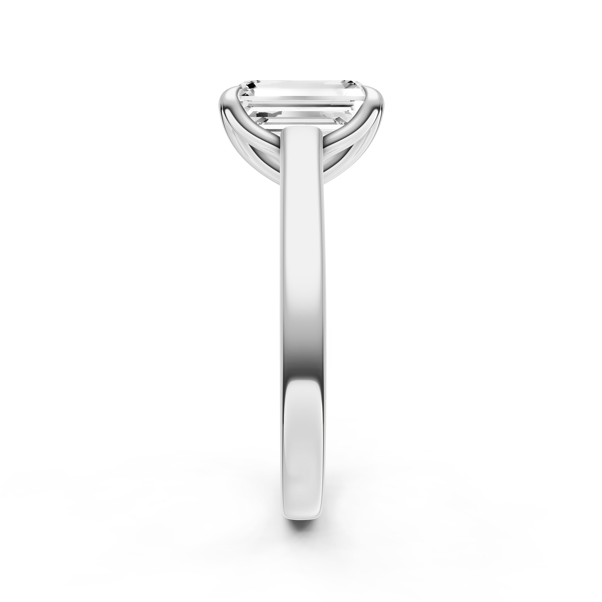 Petal Cathedral Engagement Ring (Emerald Cut) Birmingham Jewelry Engagement Ring Birmingham Jewelry 