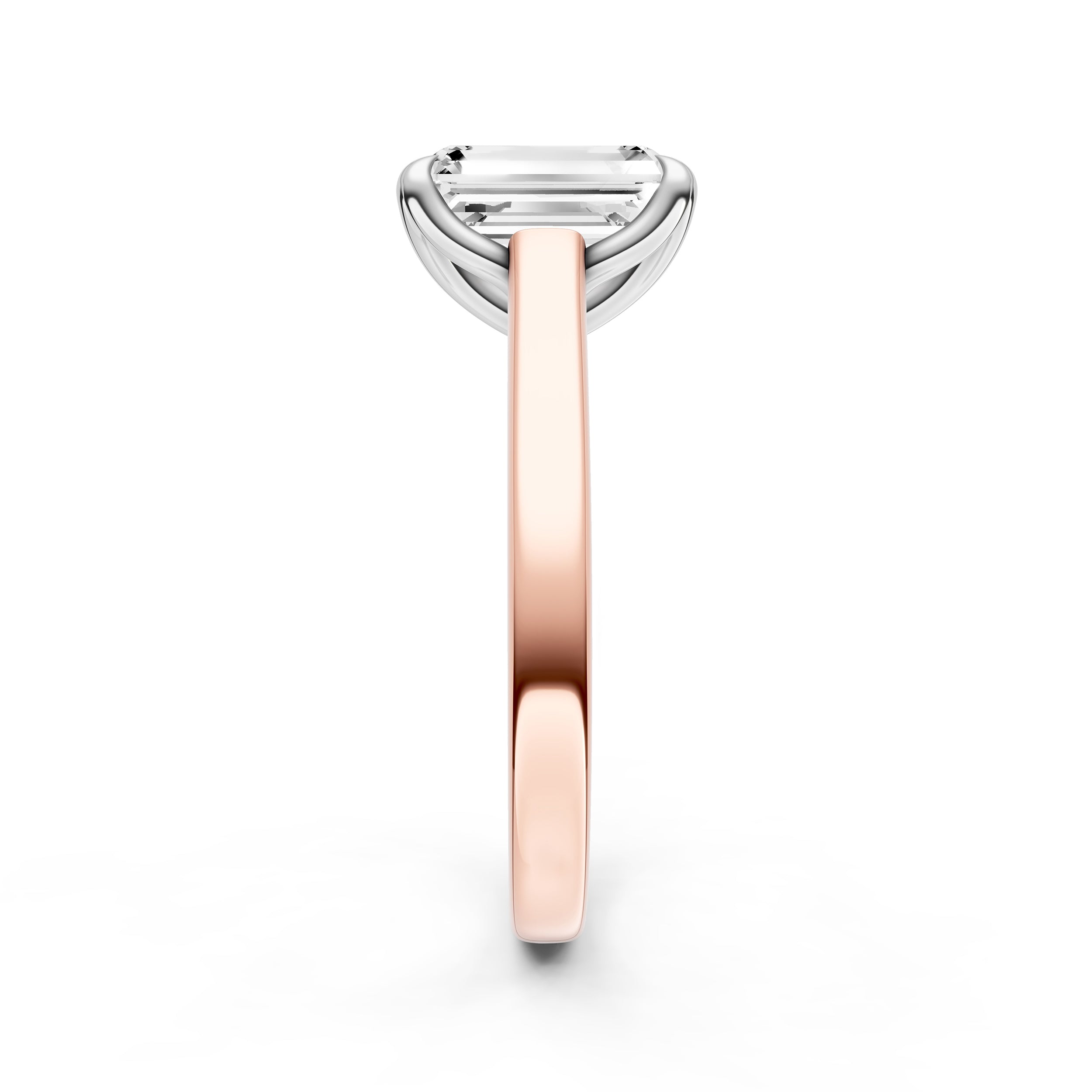 Petal Cathedral Engagement Ring (Emerald Cut) Birmingham Jewelry Engagement Ring Birmingham Jewelry 