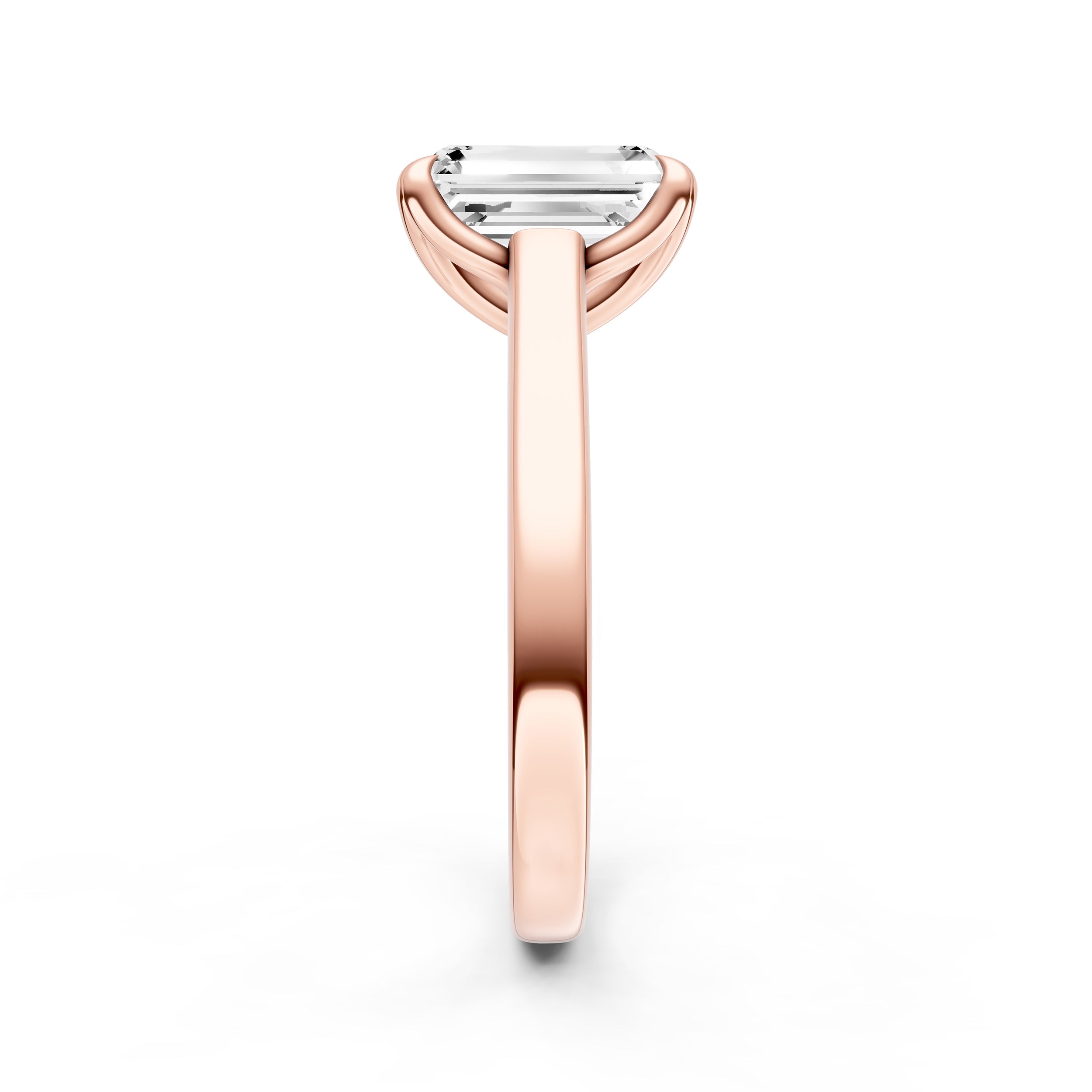 Petal Cathedral Engagement Ring (Emerald Cut) Birmingham Jewelry Engagement Ring Birmingham Jewelry 