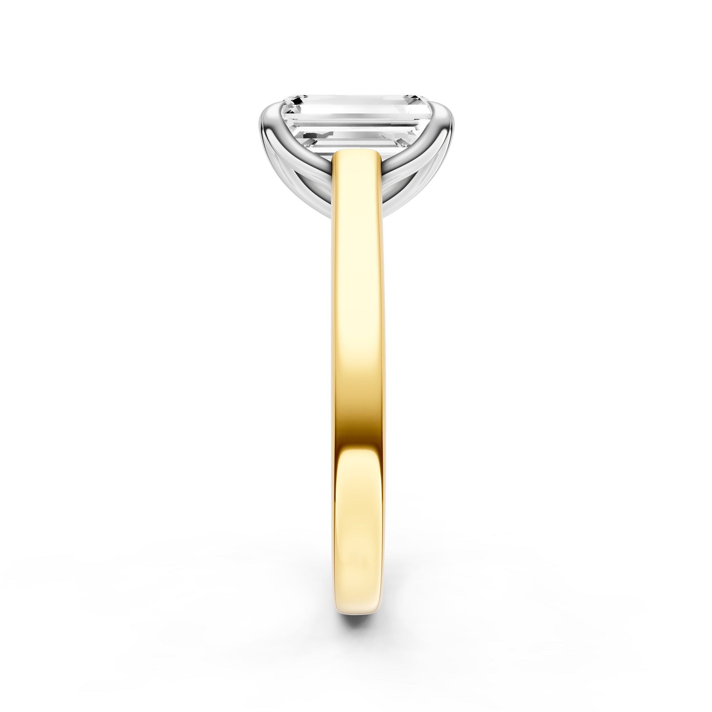 Petal Cathedral Engagement Ring (Emerald Cut) Birmingham Jewelry Engagement Ring Birmingham Jewelry 