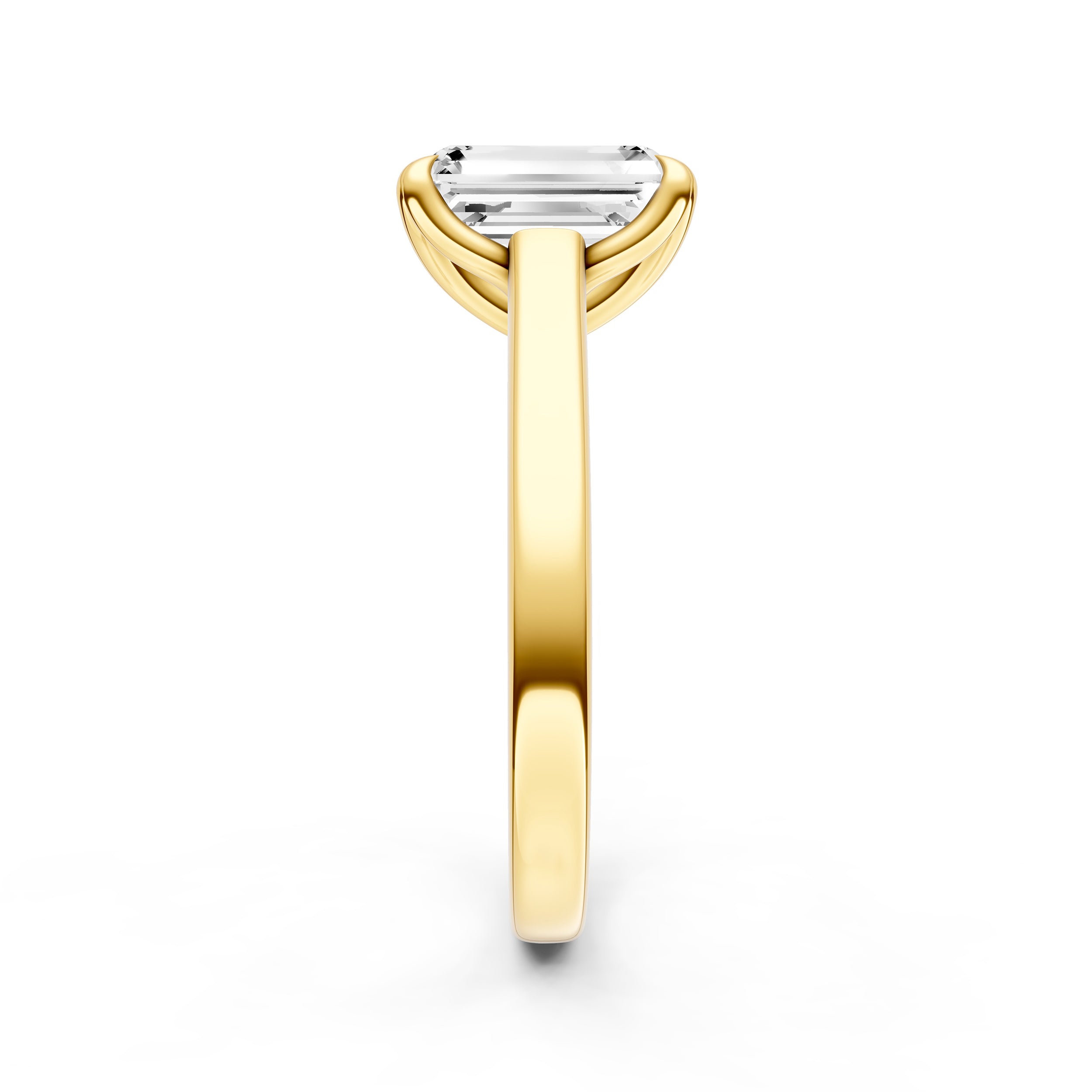 Petal Cathedral Engagement Ring (Emerald Cut) Birmingham Jewelry Engagement Ring Birmingham Jewelry 