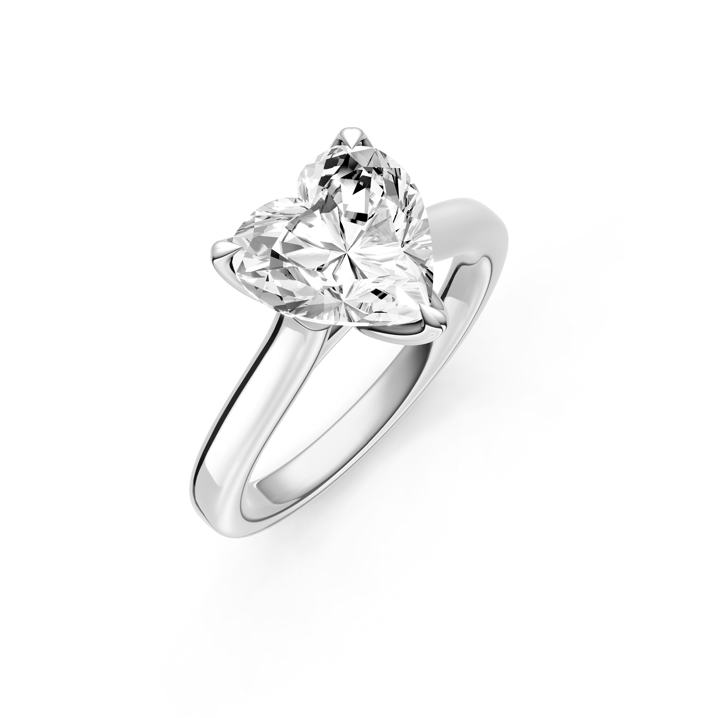 Petal Cathedral Engagement Ring (Heart Shape) Birmingham Jewelry Engagement Ring Birmingham Jewelry 