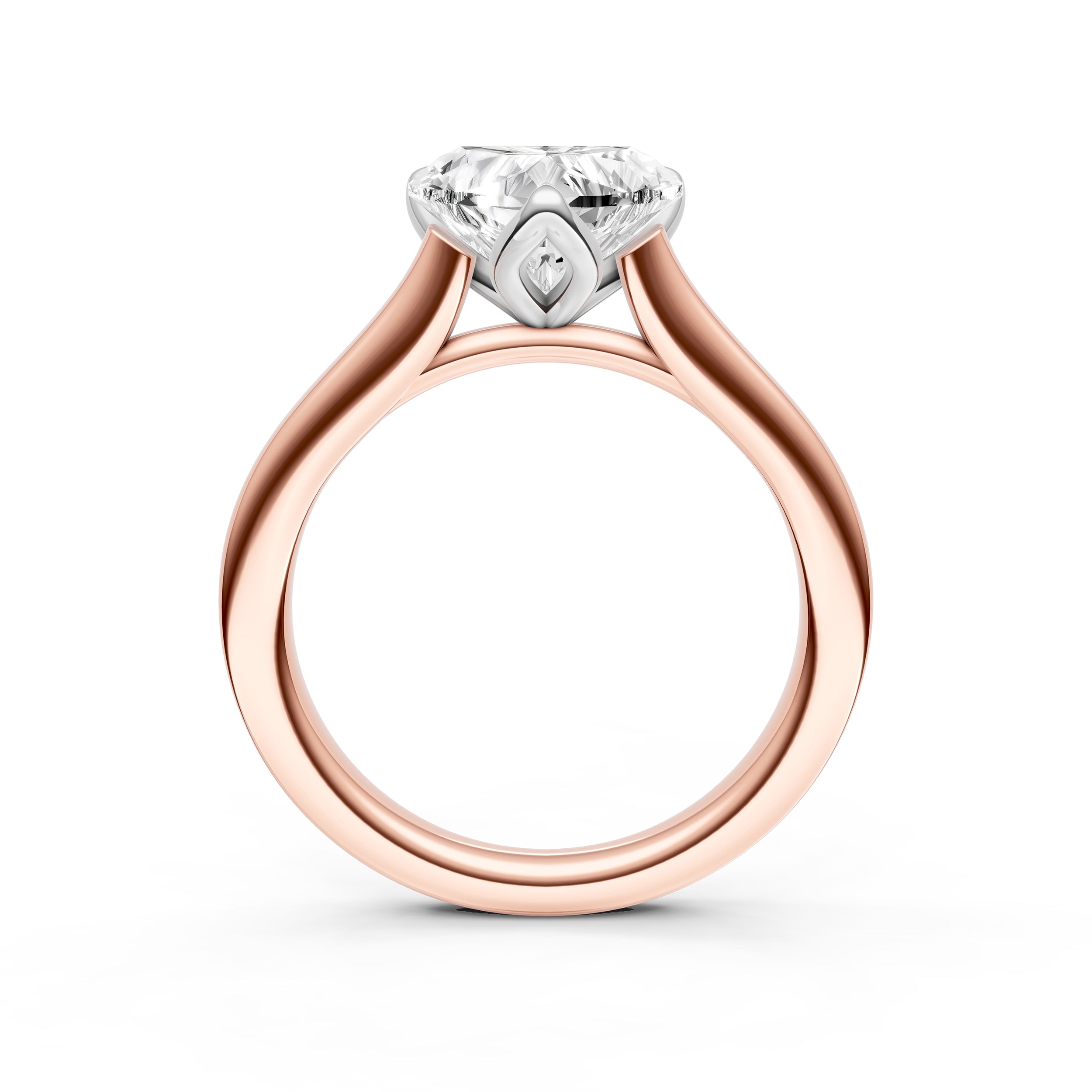 Petal Cathedral Engagement Ring (Heart Shape) Birmingham Jewelry Engagement Ring Birmingham Jewelry 