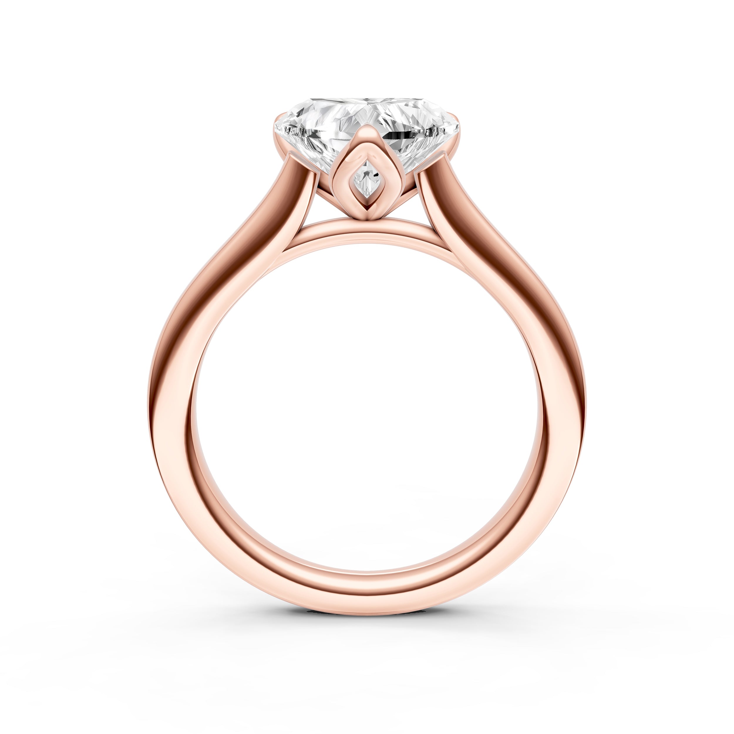 Petal Cathedral Engagement Ring (Heart Shape) Birmingham Jewelry Engagement Ring Birmingham Jewelry 