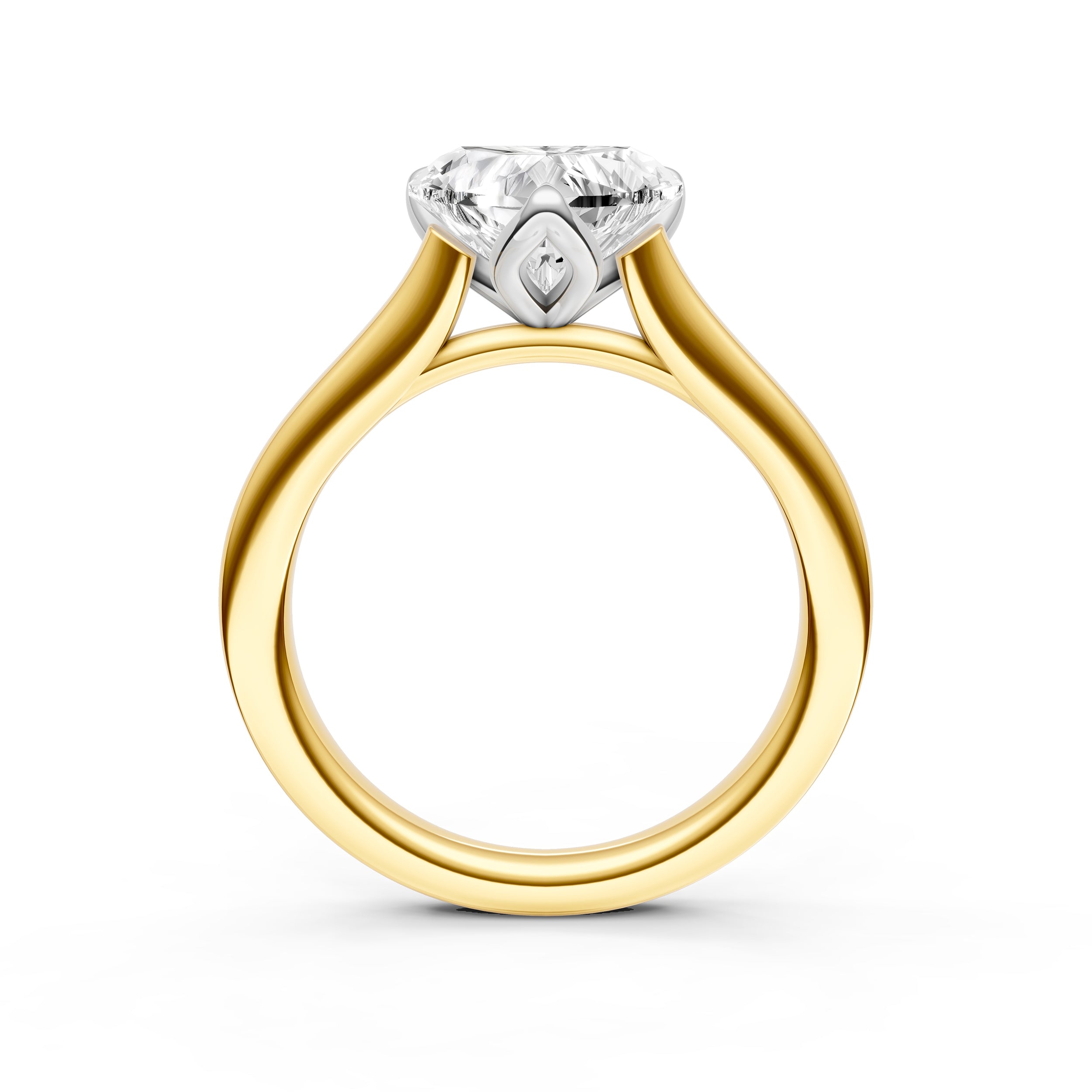 Petal Cathedral Engagement Ring (Heart Shape) Birmingham Jewelry Engagement Ring Birmingham Jewelry 