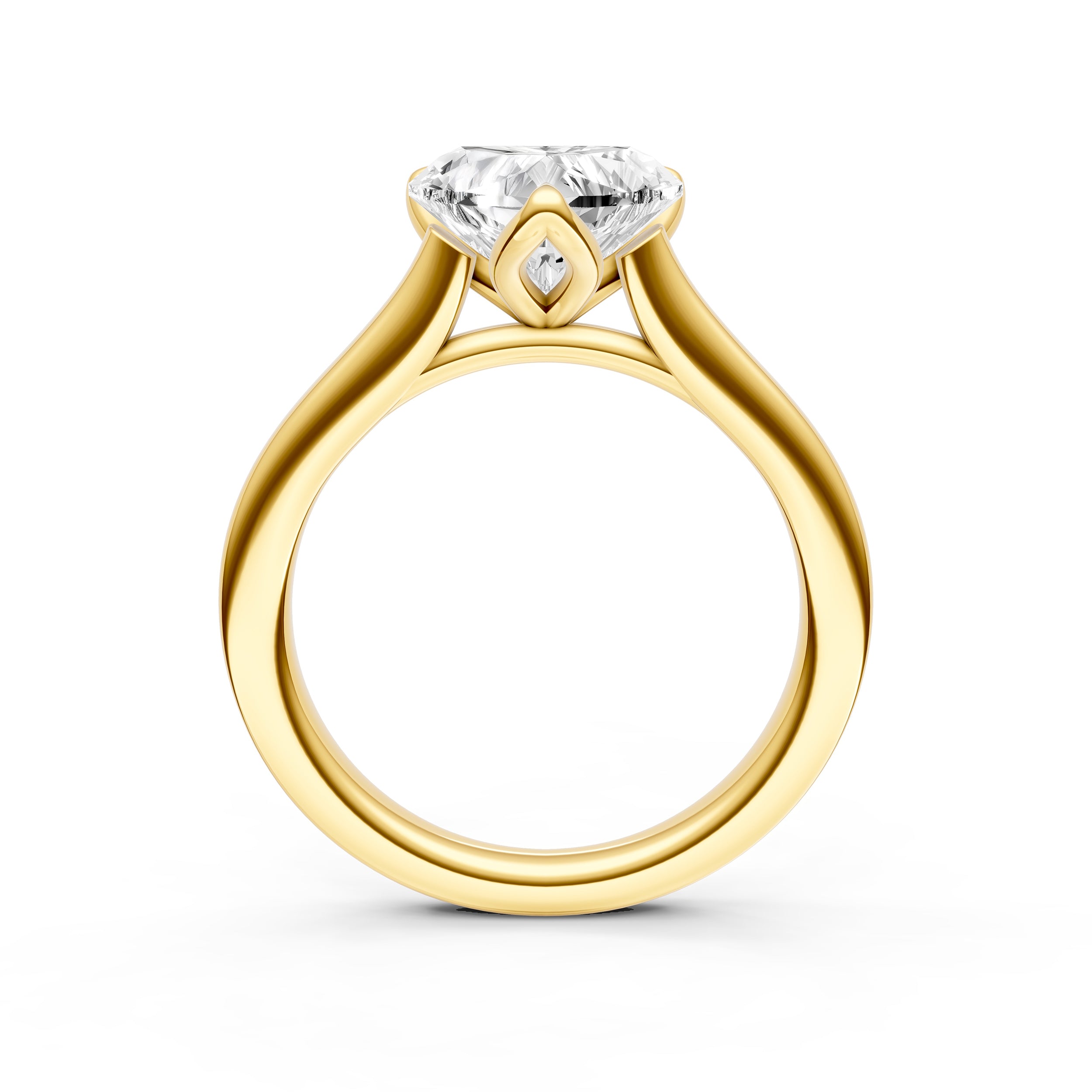 Petal Cathedral Engagement Ring (Heart Shape) Birmingham Jewelry Engagement Ring Birmingham Jewelry 