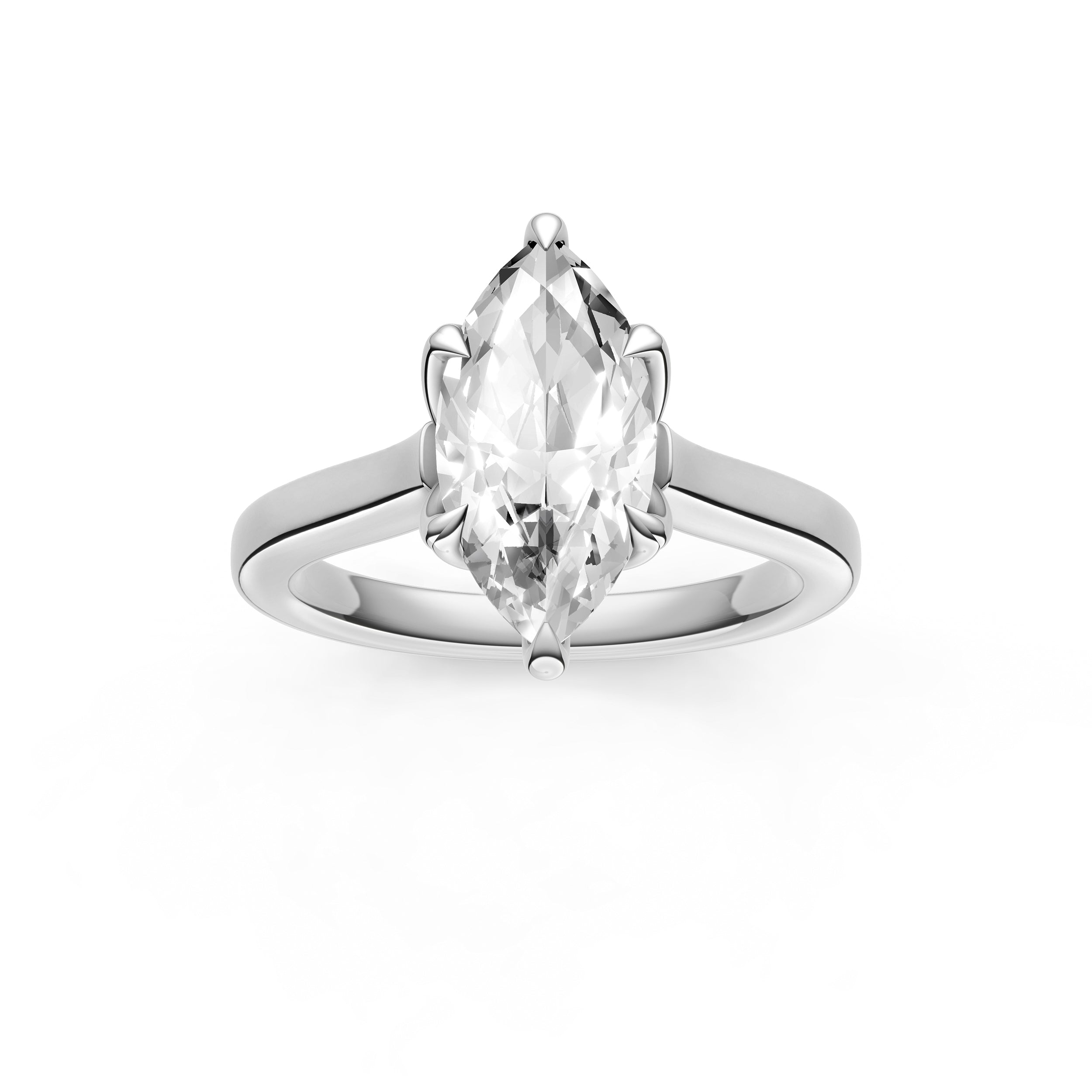 Petal Cathedral Engagement Ring (Marquise) Birmingham Jewelry Engagement Ring Birmingham Jewelry 