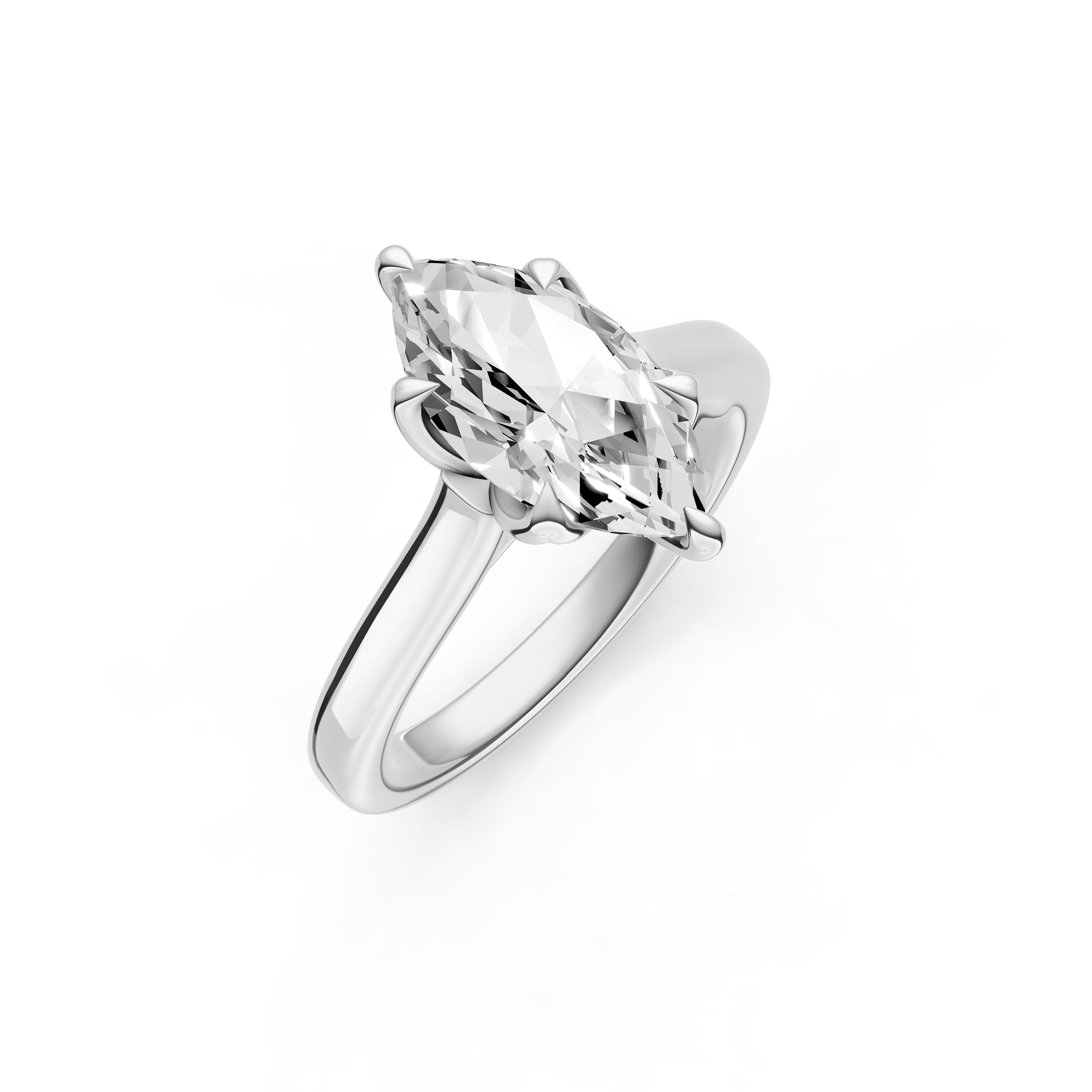 Petal Cathedral Engagement Ring (Marquise) Birmingham Jewelry Engagement Ring Birmingham Jewelry 