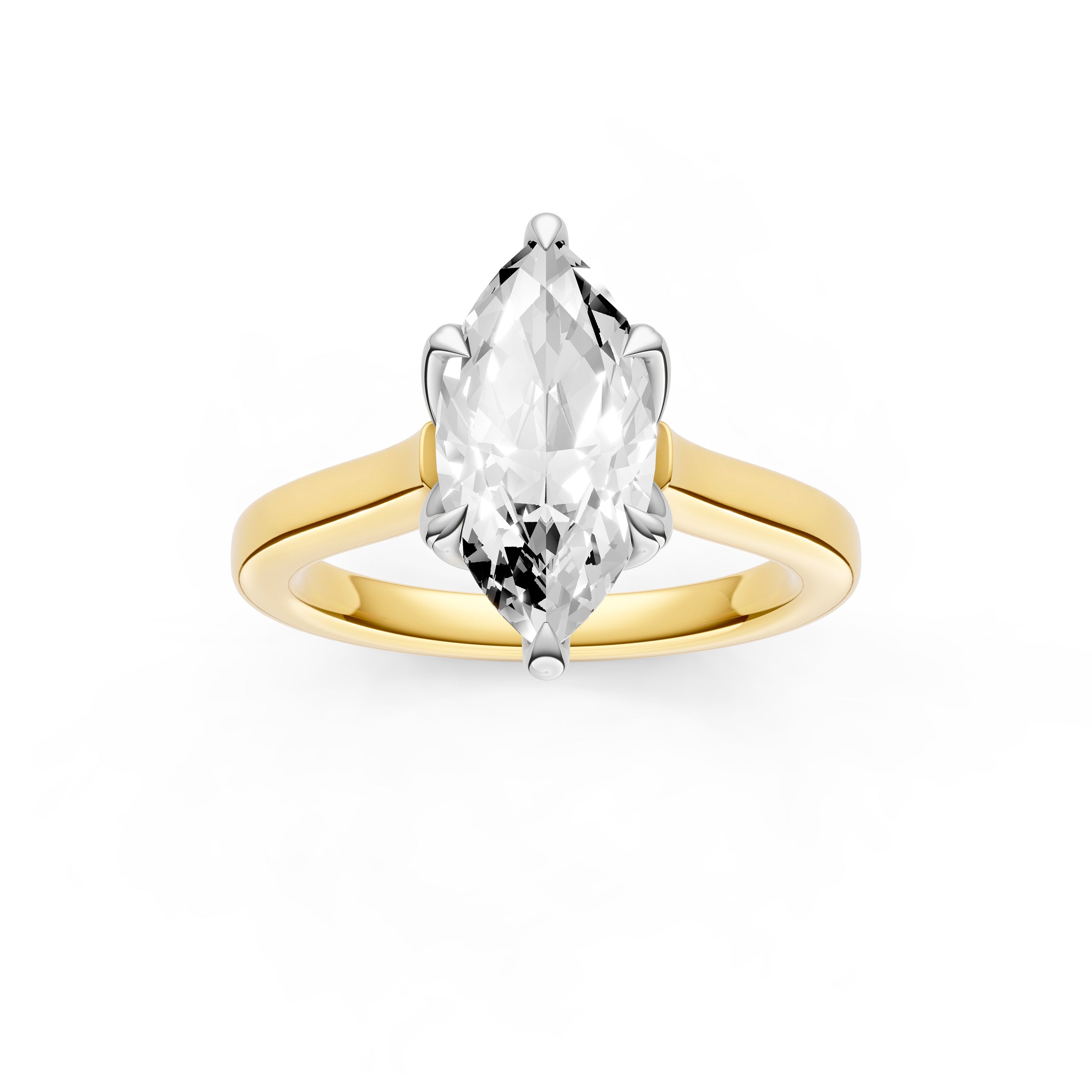Petal Cathedral Engagement Ring (Marquise) Birmingham Jewelry Engagement Ring Birmingham Jewelry 