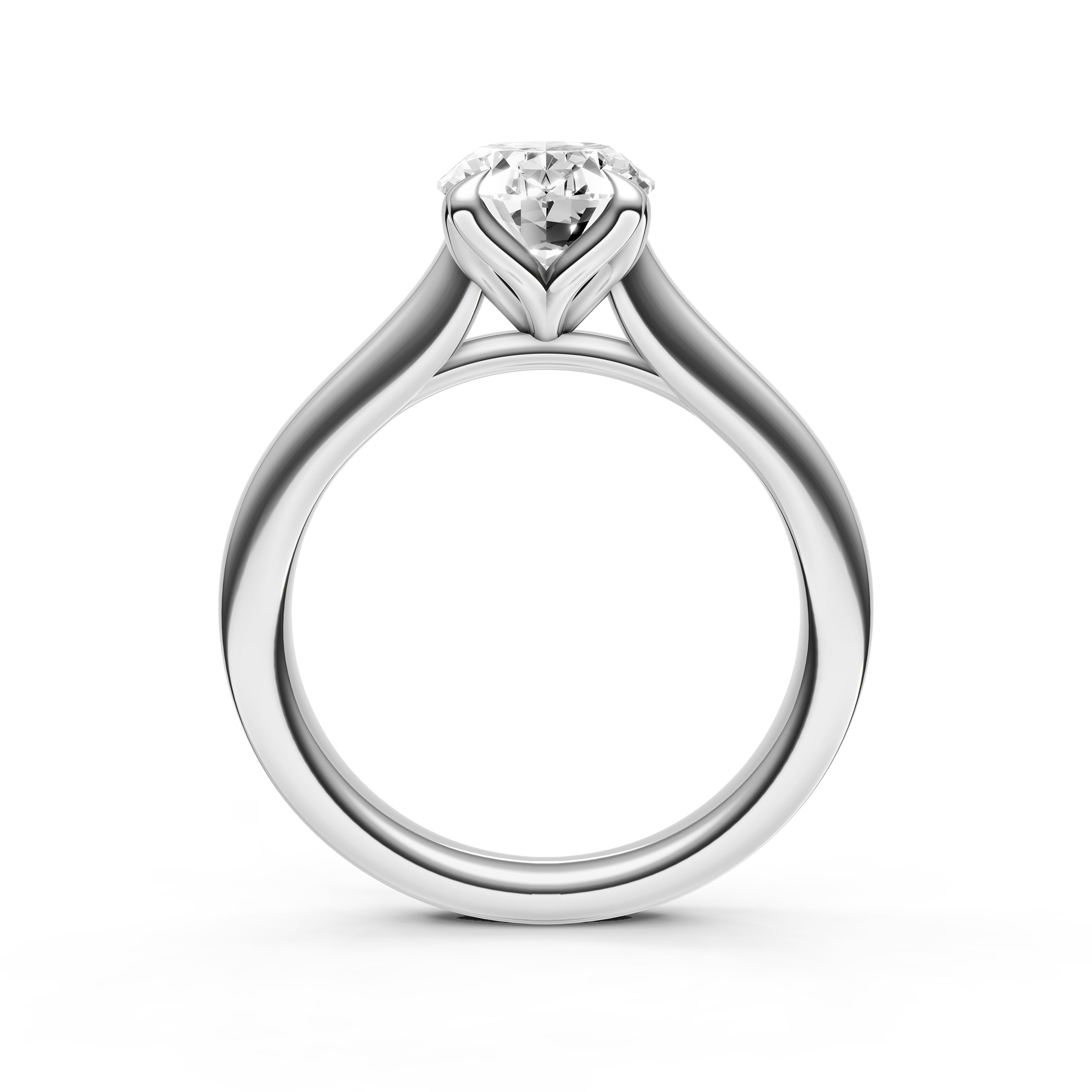 Petal Cathedral Engagement Ring (Oval) Birmingham Jewelry Engagement Ring Birmingham Jewelry 