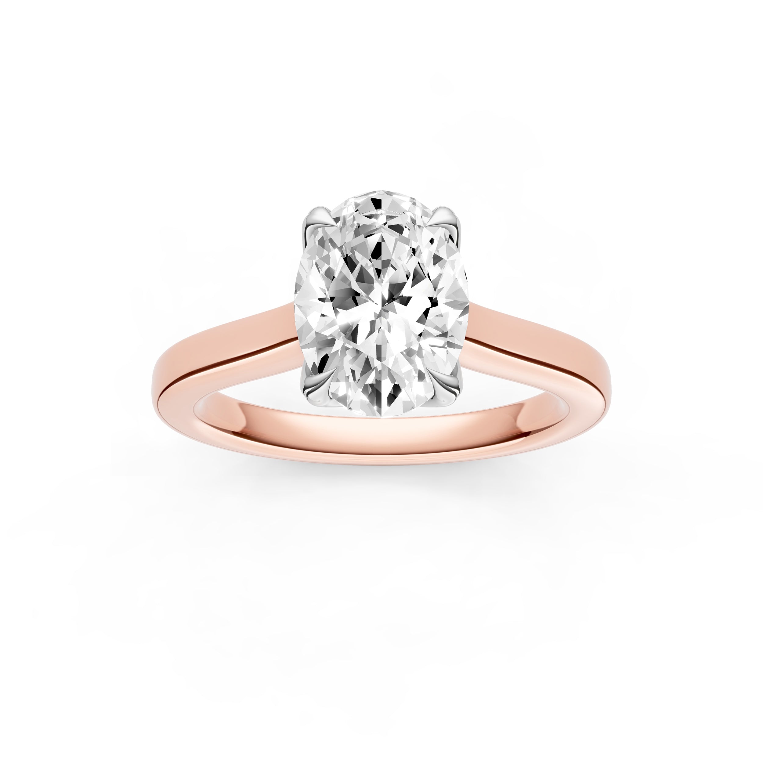 Petal Cathedral Engagement Ring (Oval) Birmingham Jewelry Engagement Ring Birmingham Jewelry 
