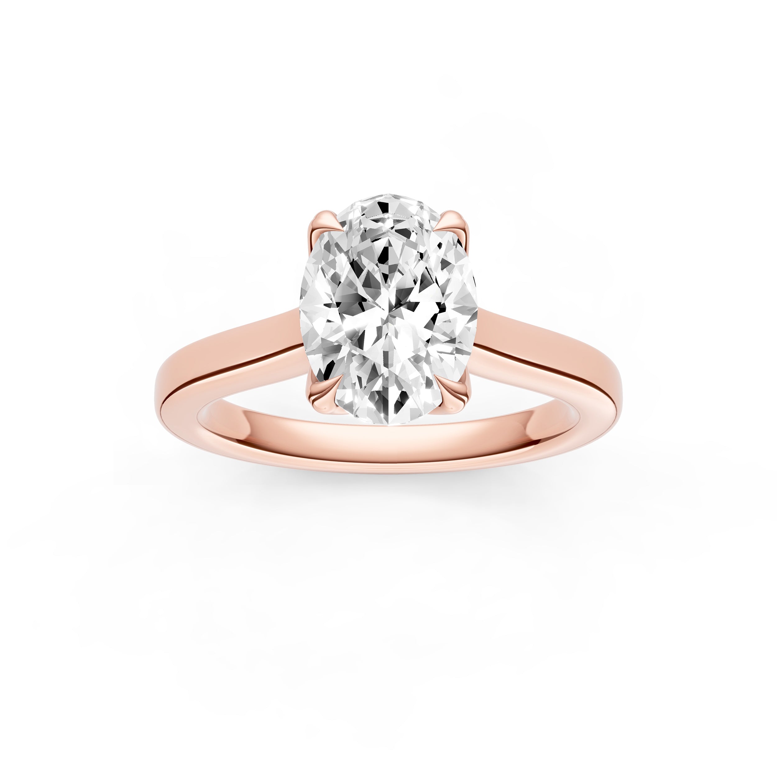 Petal Cathedral Engagement Ring (Oval) Birmingham Jewelry Engagement Ring Birmingham Jewelry 