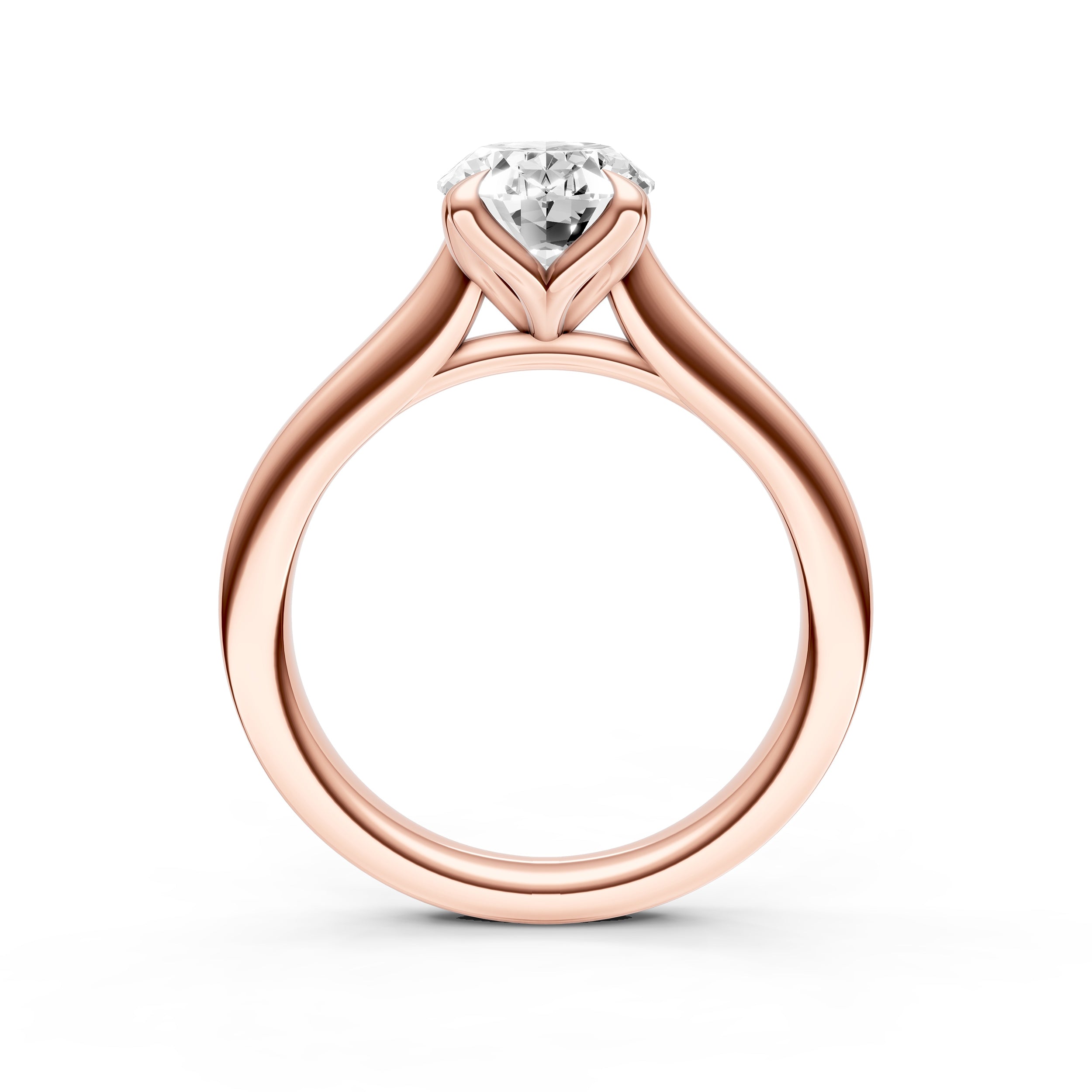 Petal Cathedral Engagement Ring (Oval) Birmingham Jewelry Engagement Ring Birmingham Jewelry 