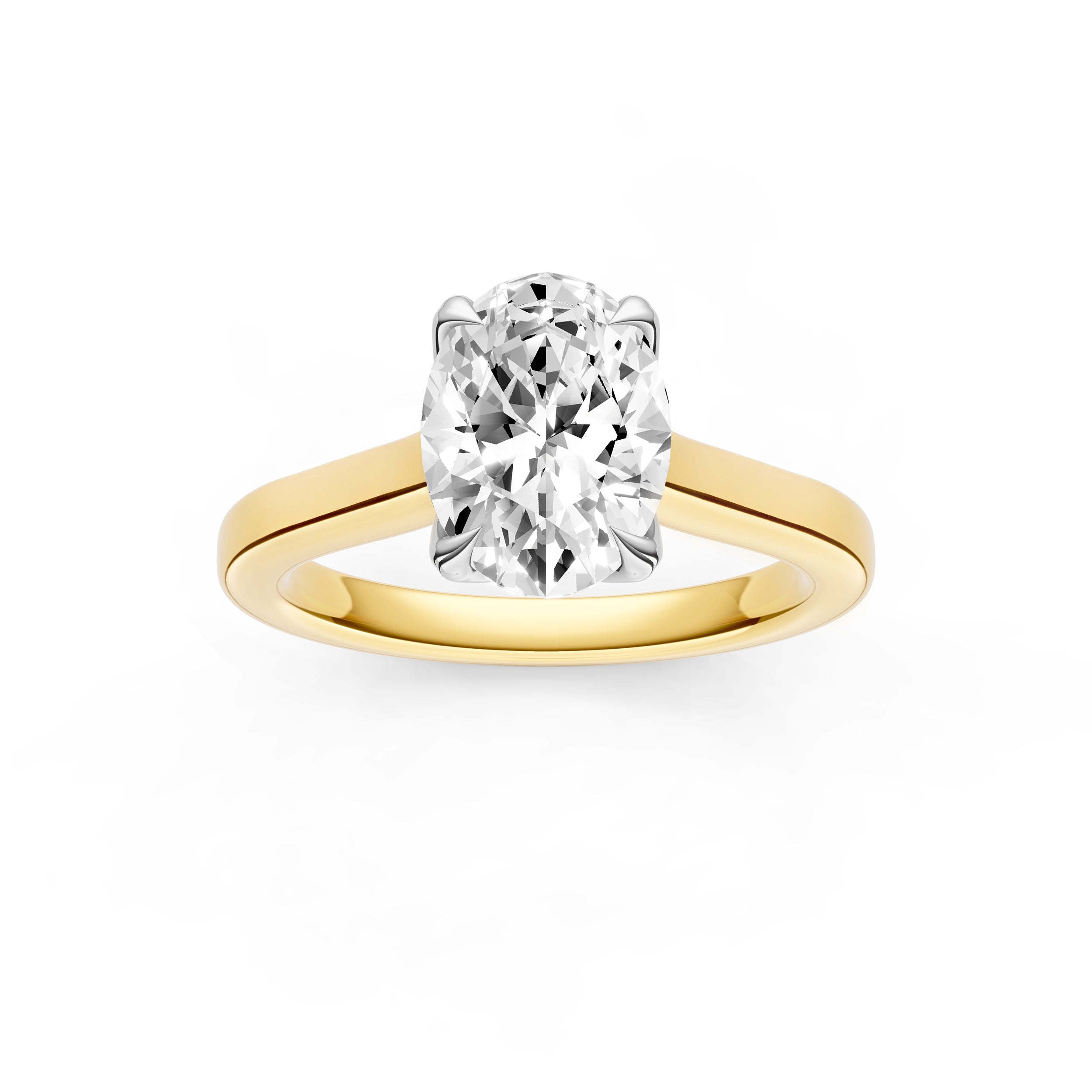 Petal Cathedral Engagement Ring (Oval) Birmingham Jewelry Engagement Ring Birmingham Jewelry 