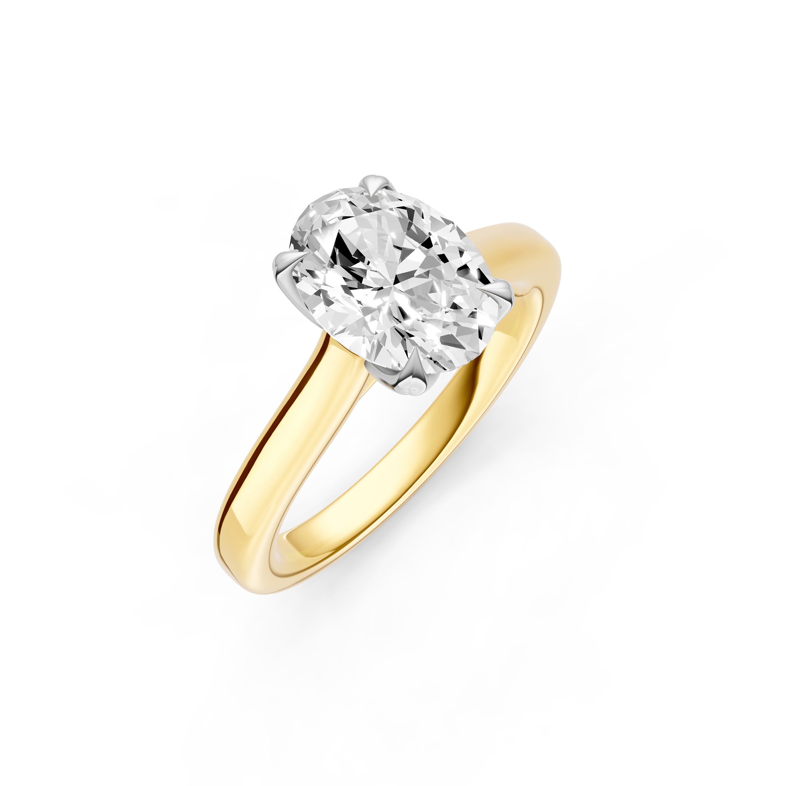 Petal Cathedral Engagement Ring (Oval) Birmingham Jewelry Engagement Ring Birmingham Jewelry 