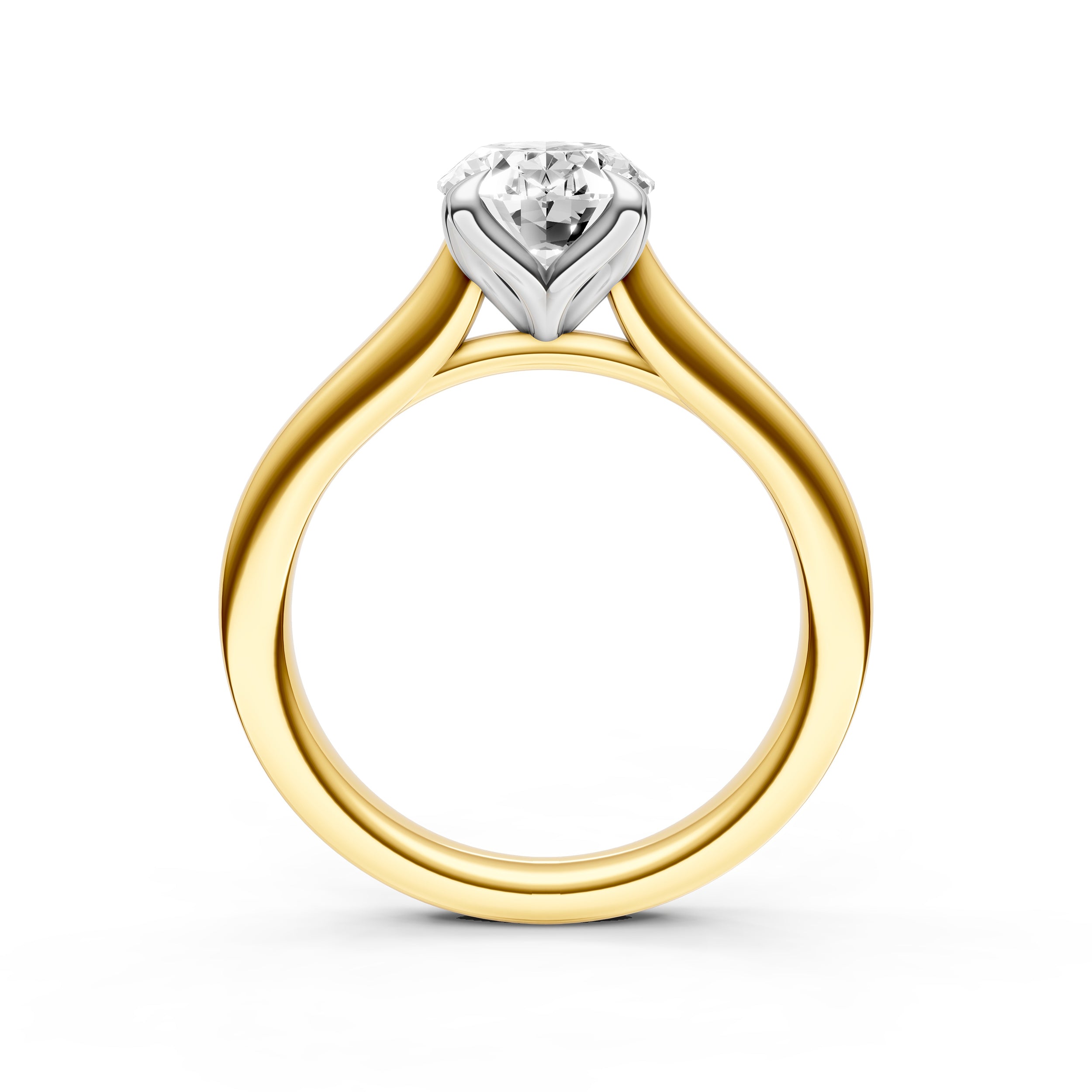 Petal Cathedral Engagement Ring (Oval) Birmingham Jewelry Engagement Ring Birmingham Jewelry 