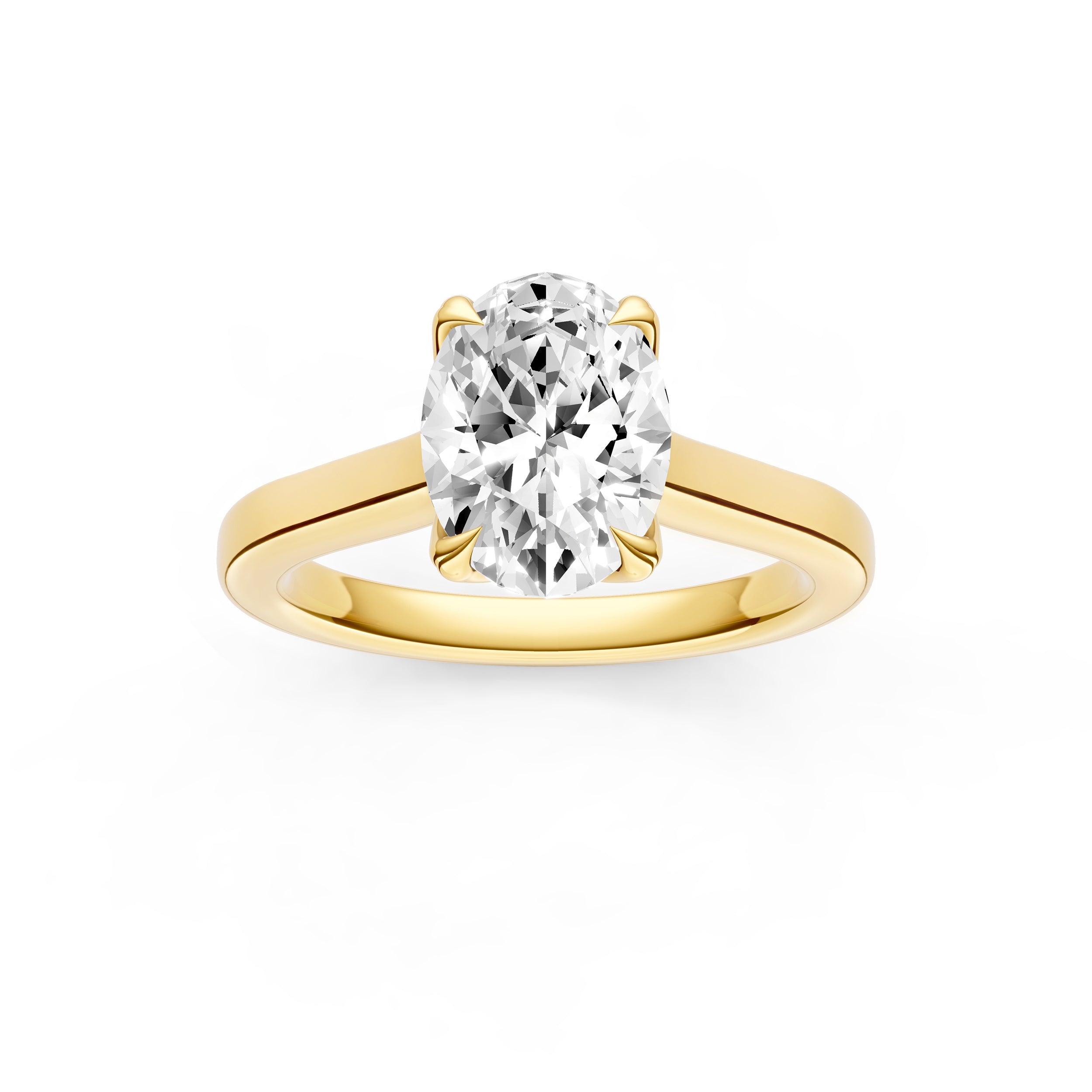 Petal Cathedral Engagement Ring (Oval) Birmingham Jewelry Engagement Ring Birmingham Jewelry 