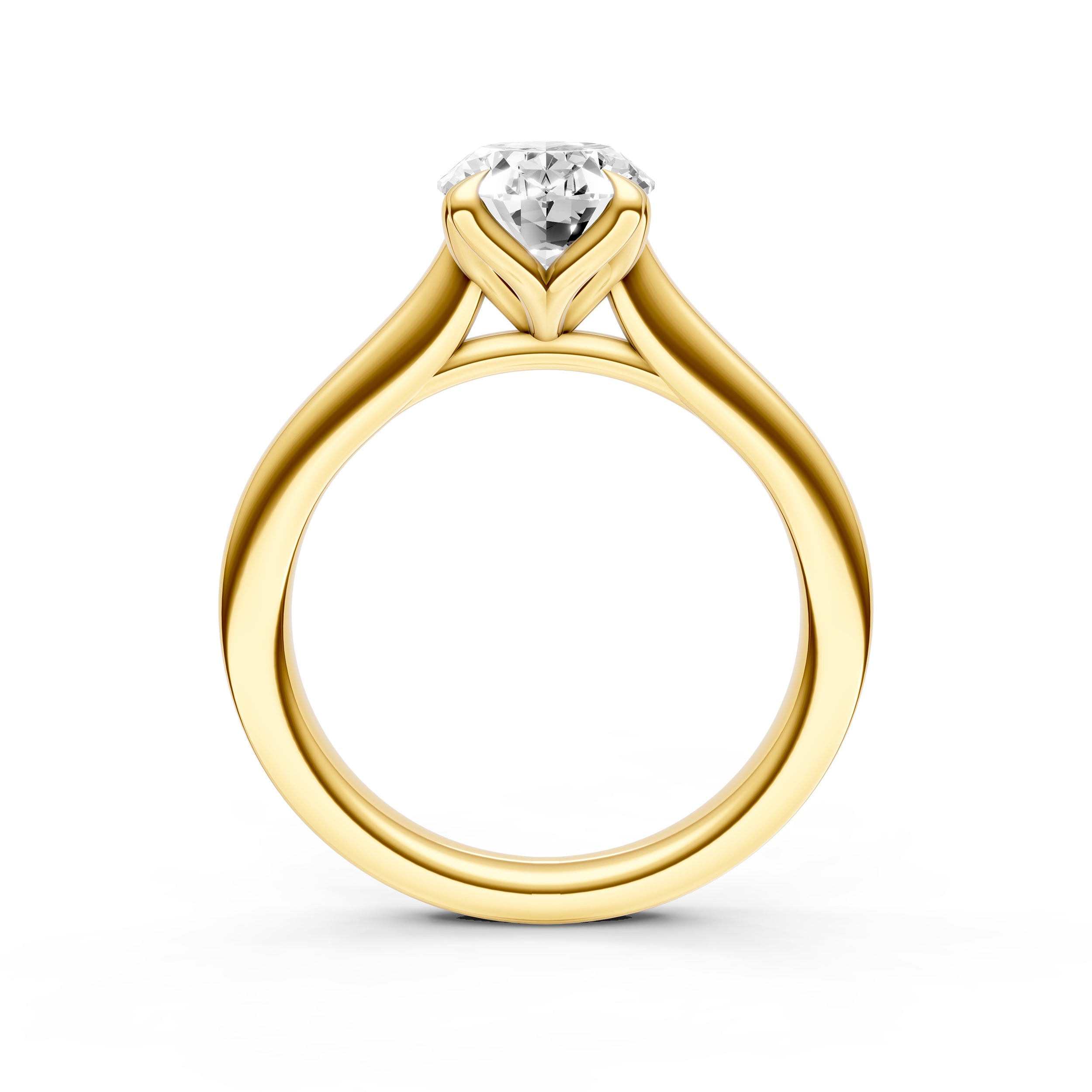 Petal Cathedral Engagement Ring (Oval) Birmingham Jewelry Engagement Ring Birmingham Jewelry 