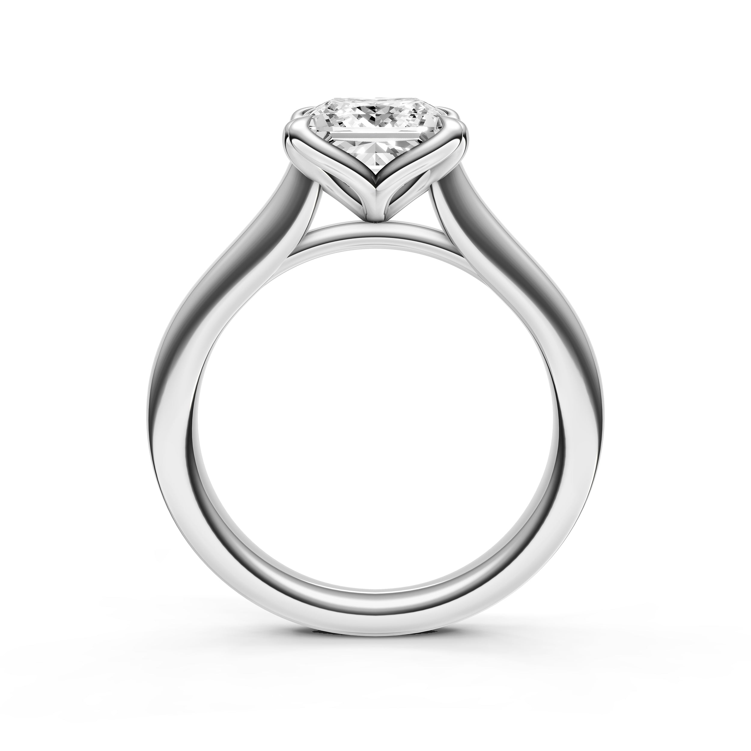 Petal Cathedral Engagement Ring (Princess Cut) Birmingham Jewelry Engagement Ring Birmingham Jewelry 