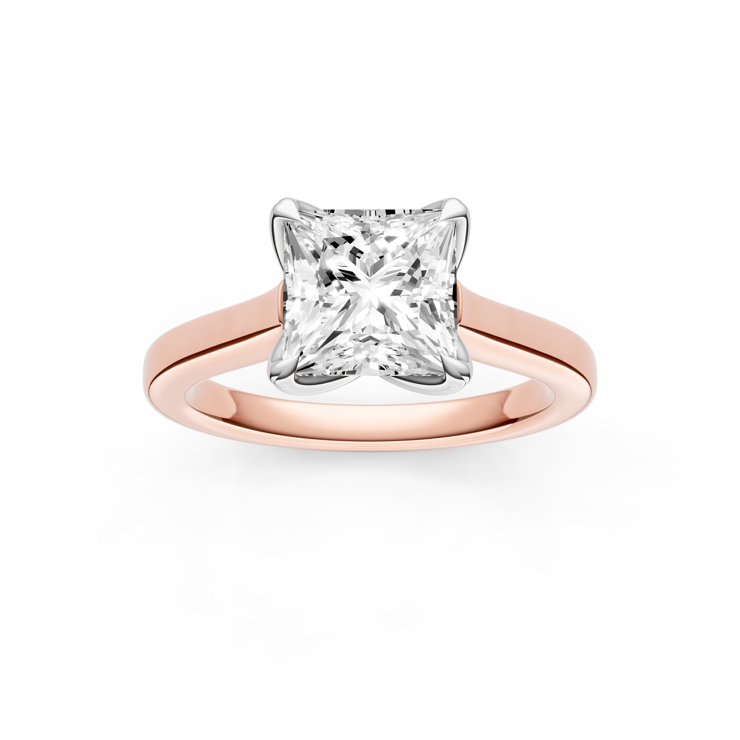 Petal Cathedral Engagement Ring (Princess Cut) Birmingham Jewelry Engagement Ring Birmingham Jewelry 