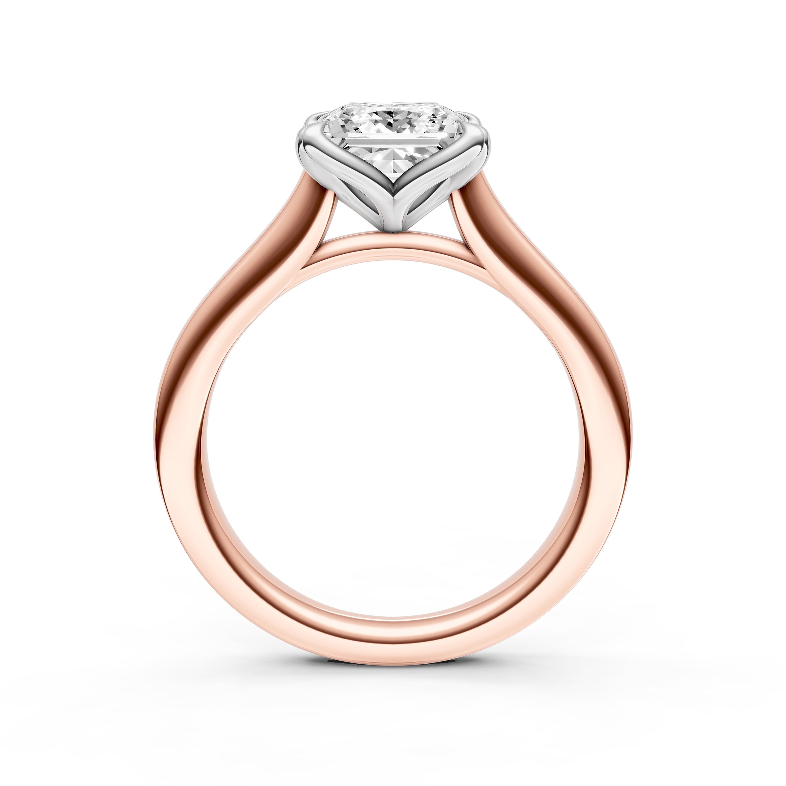 Petal Cathedral Engagement Ring (Princess Cut) Birmingham Jewelry Engagement Ring Birmingham Jewelry 