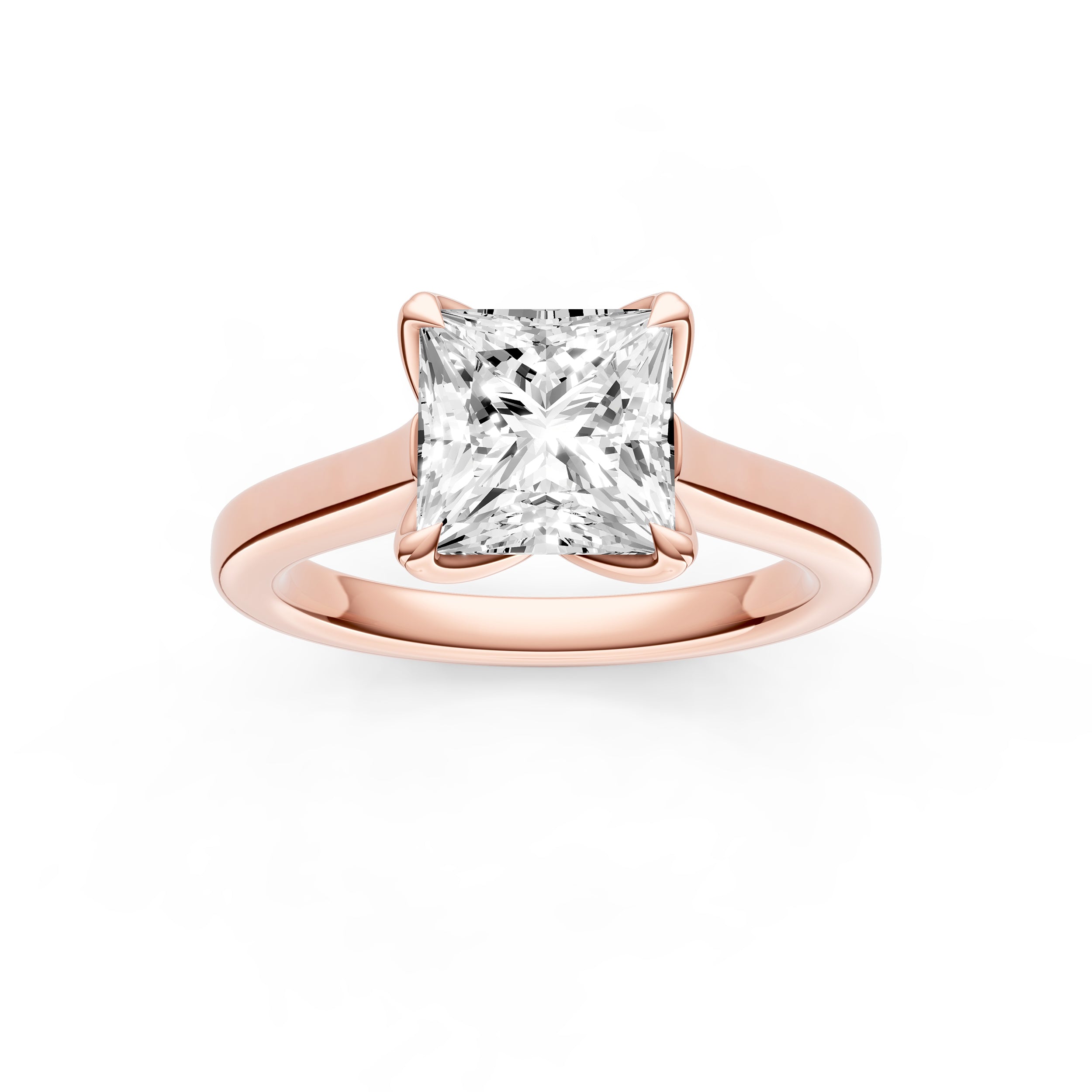 Petal Cathedral Engagement Ring (Princess Cut) Birmingham Jewelry Engagement Ring Birmingham Jewelry 