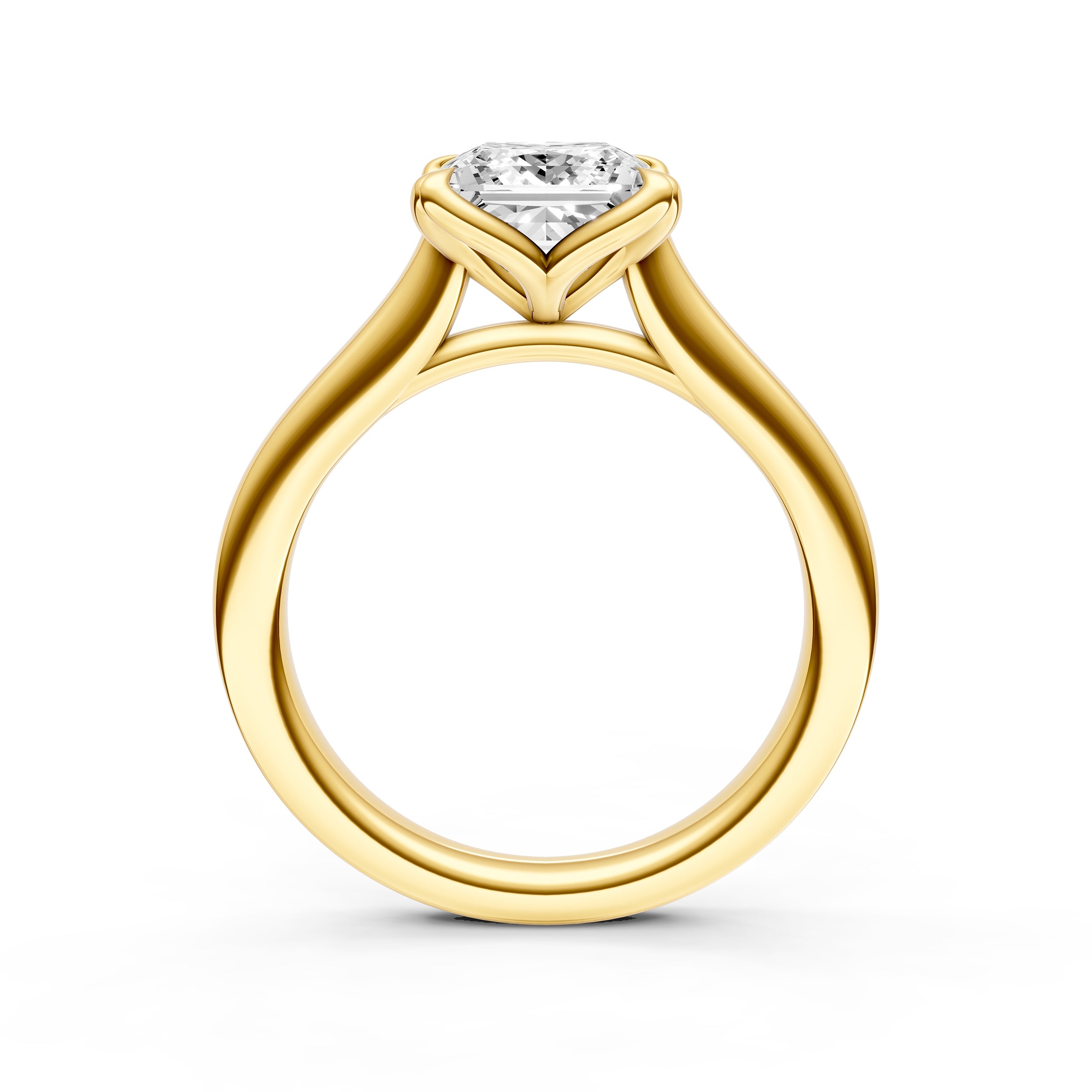 Petal Cathedral Engagement Ring (Princess Cut) Birmingham Jewelry Engagement Ring Birmingham Jewelry 