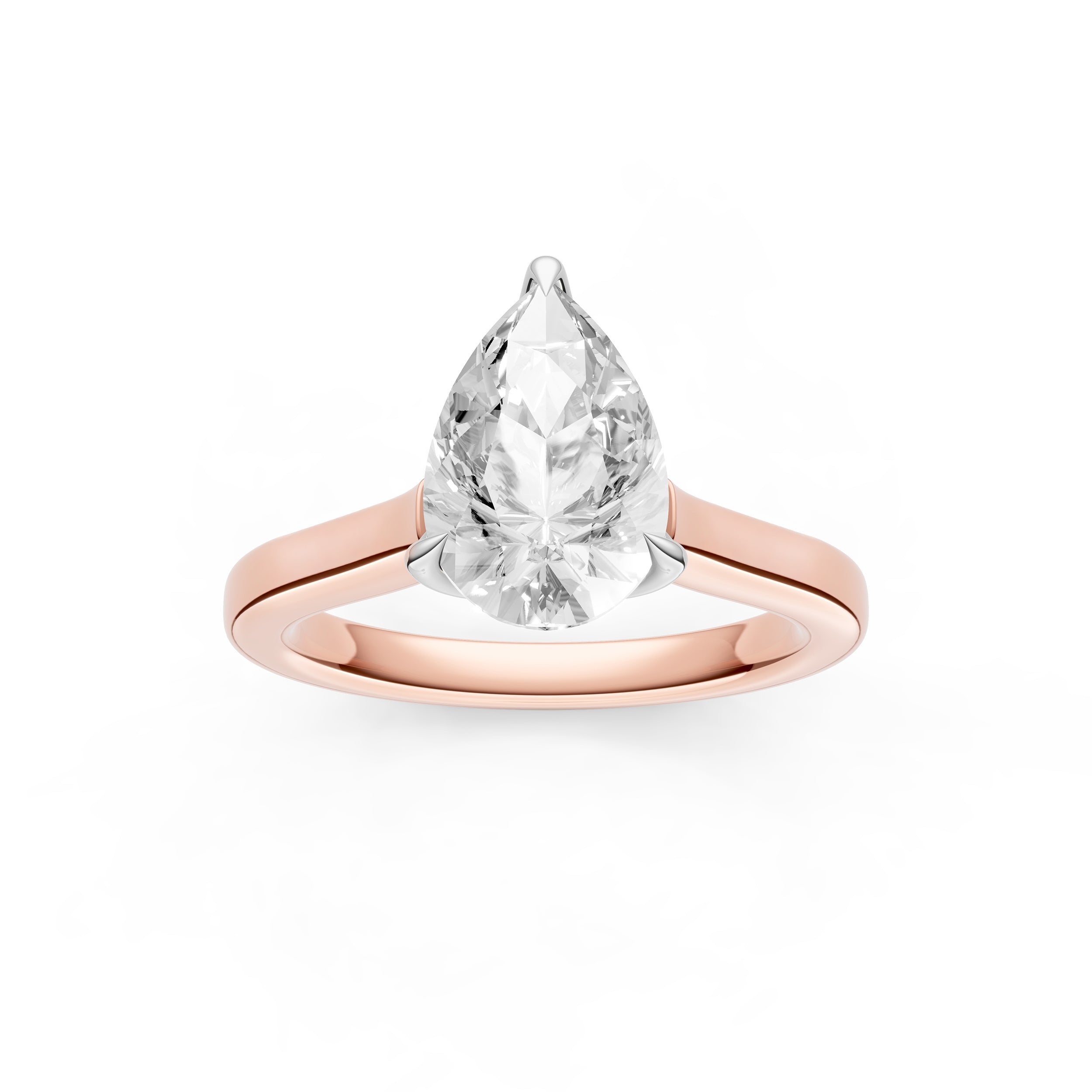 Petal Cathedral Engagement Ring (Pear Shape) Birmingham Jewelry Engagement Ring Birmingham Jewelry 
