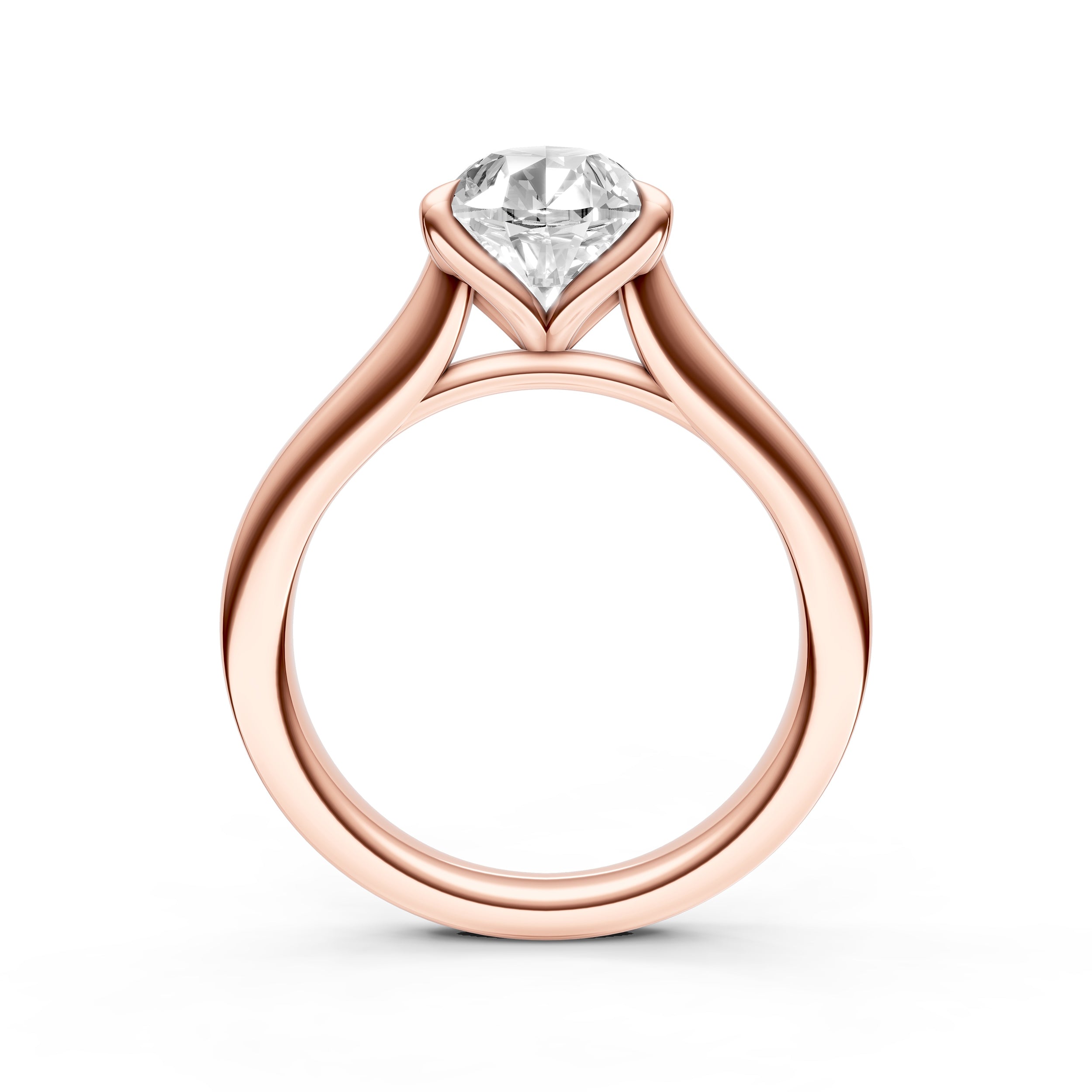 Petal Cathedral Engagement Ring (Pear Shape) Birmingham Jewelry Engagement Ring Birmingham Jewelry 