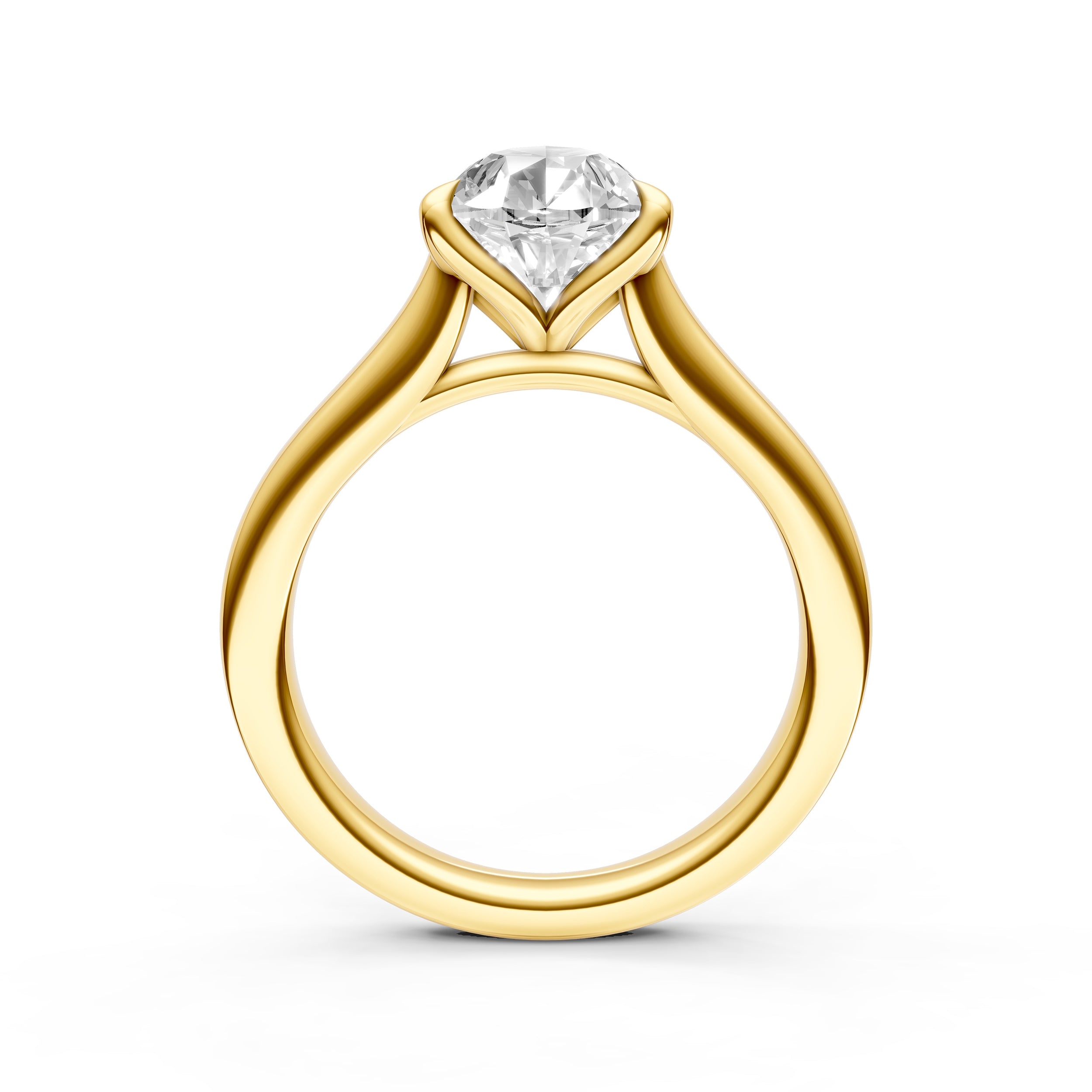 Petal Cathedral Engagement Ring (Pear Shape) Birmingham Jewelry Engagement Ring Birmingham Jewelry 