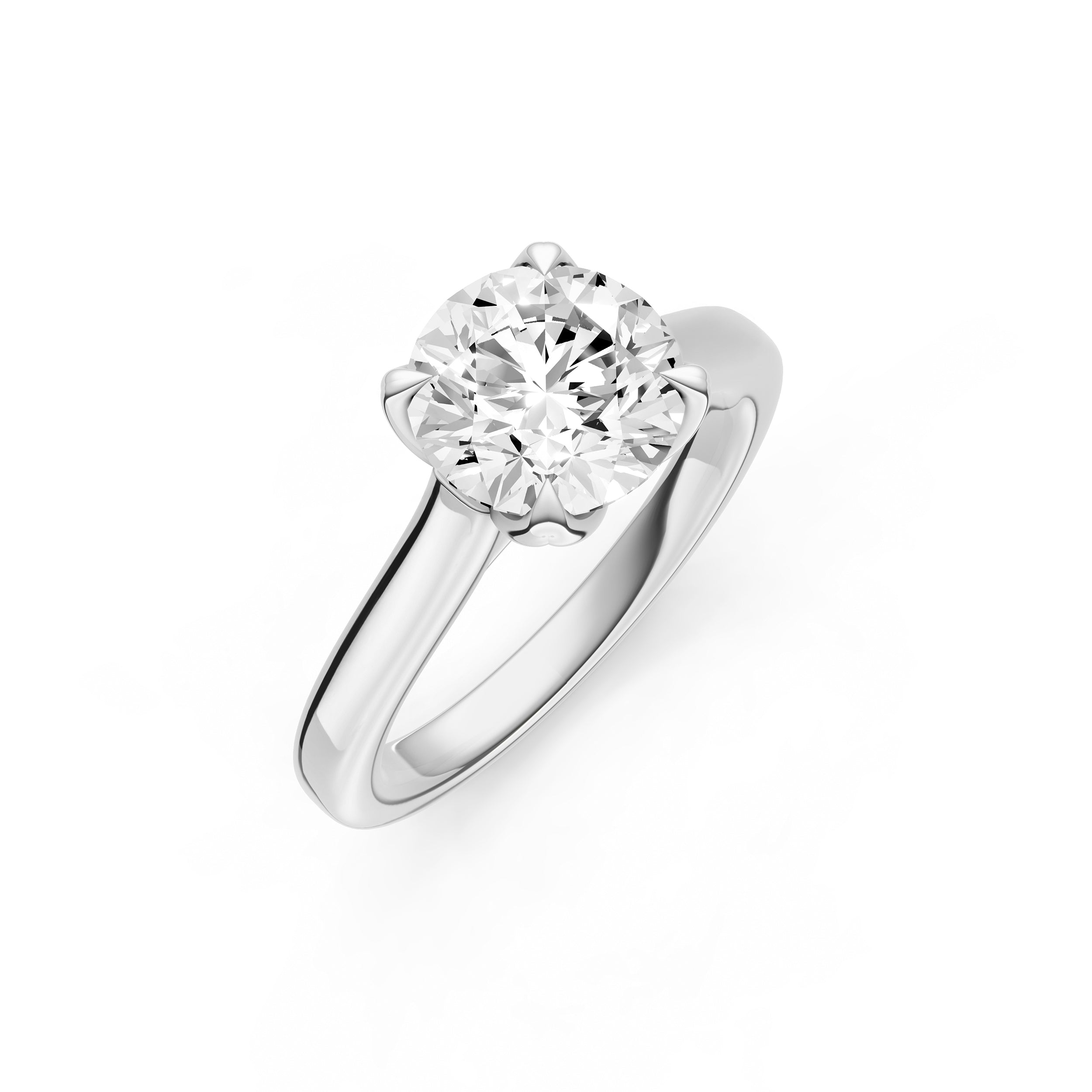 Petal Cathedral Engagement Ring (Round) Birmingham Jewelry Engagement Ring Birmingham Jewelry 